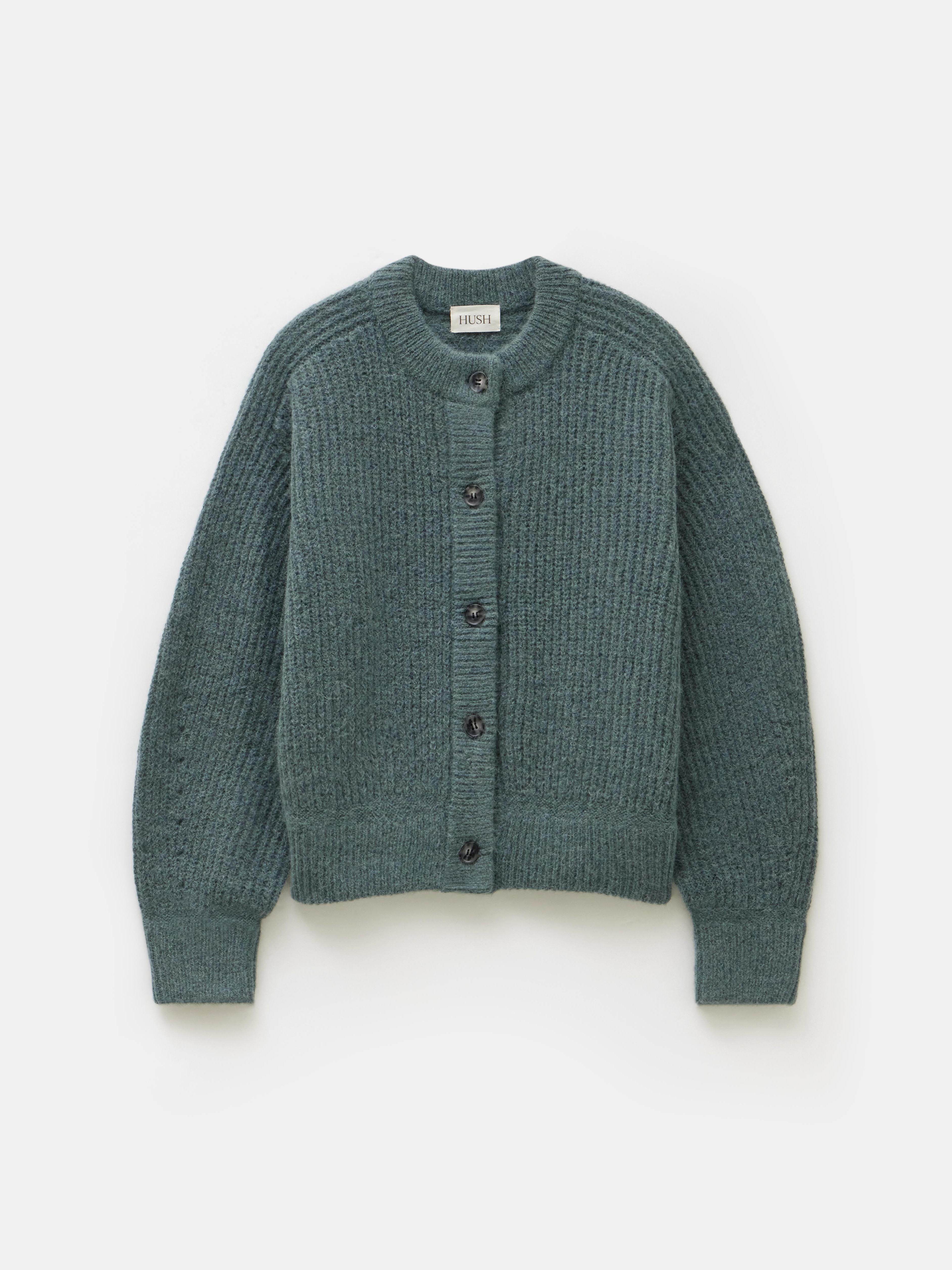 Raven Wool Blend Cardigan