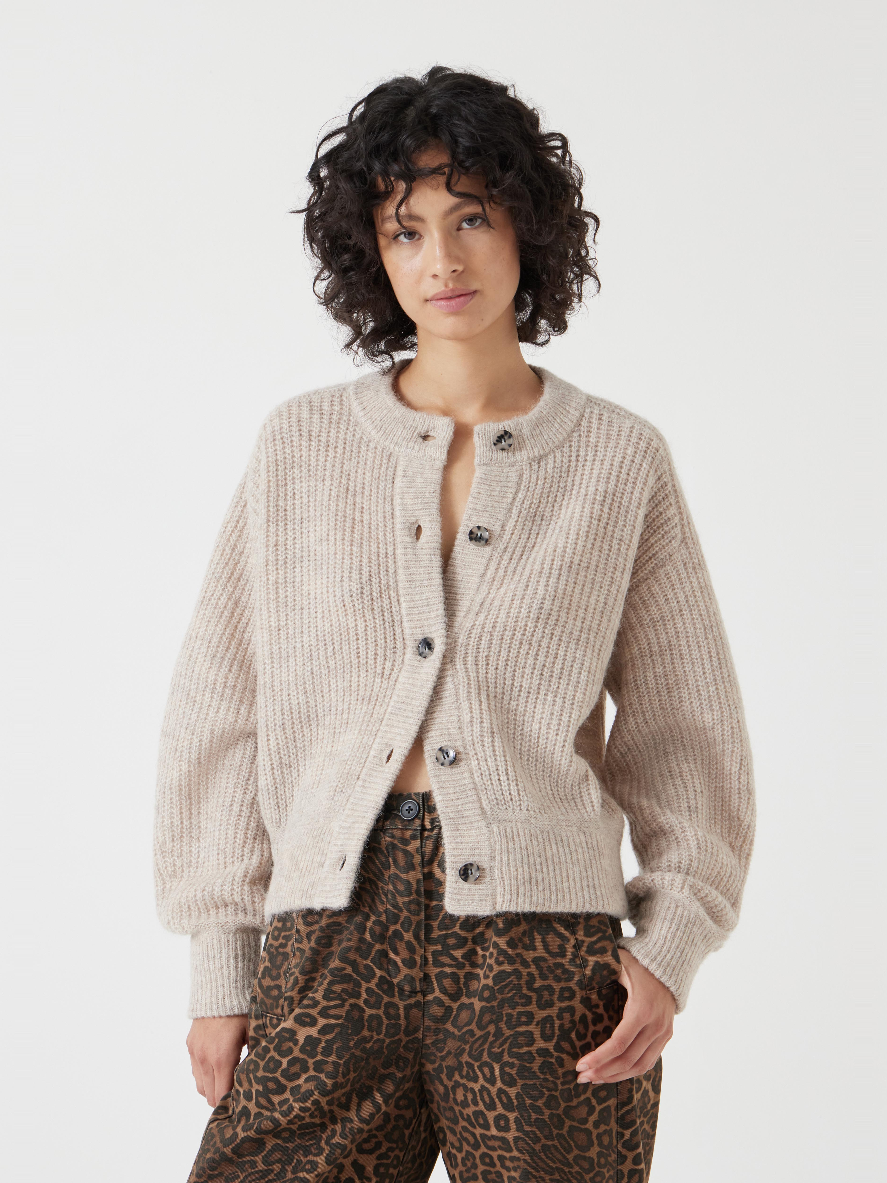 Raven Wool Blend Cardigan | Oatmeal | hush