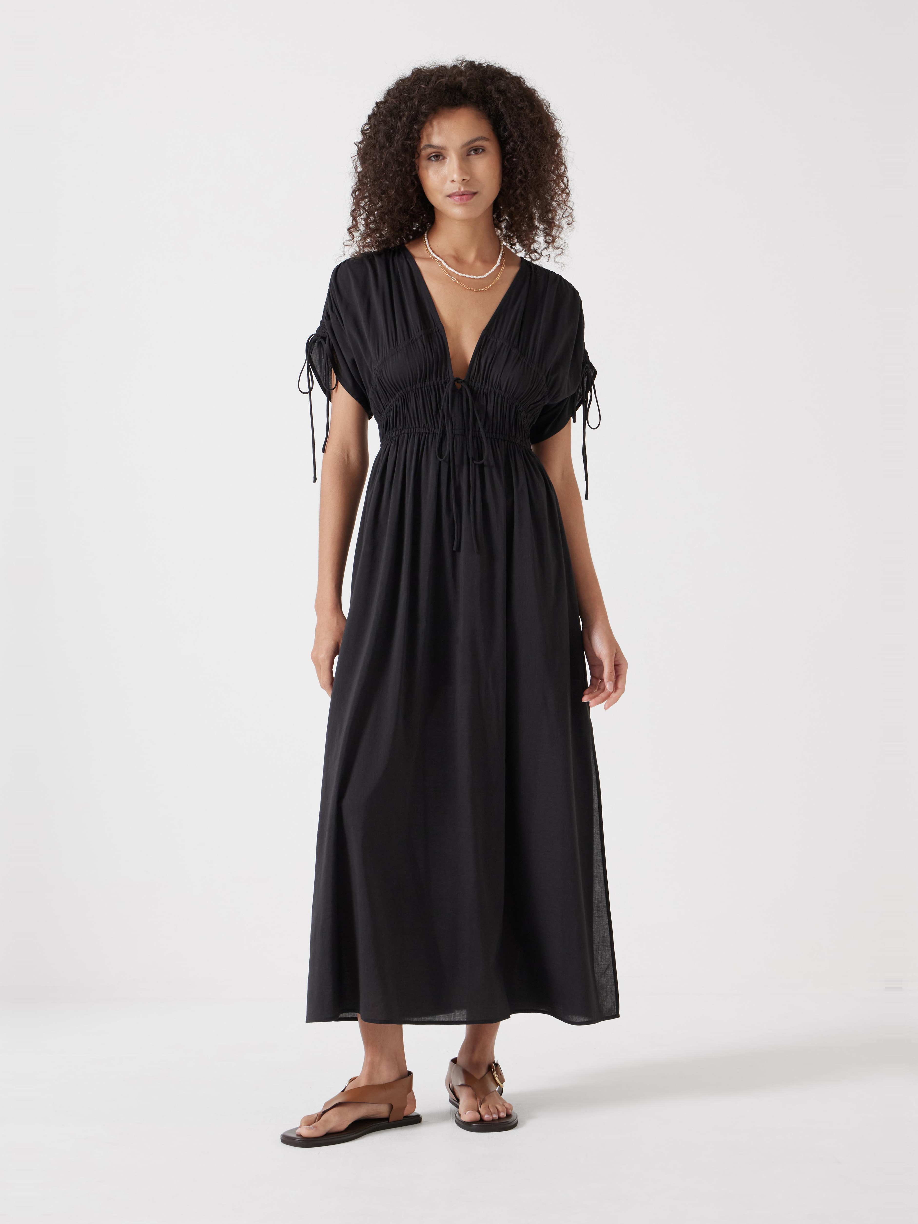 Grace Cotton Blend Midi Beach Dress