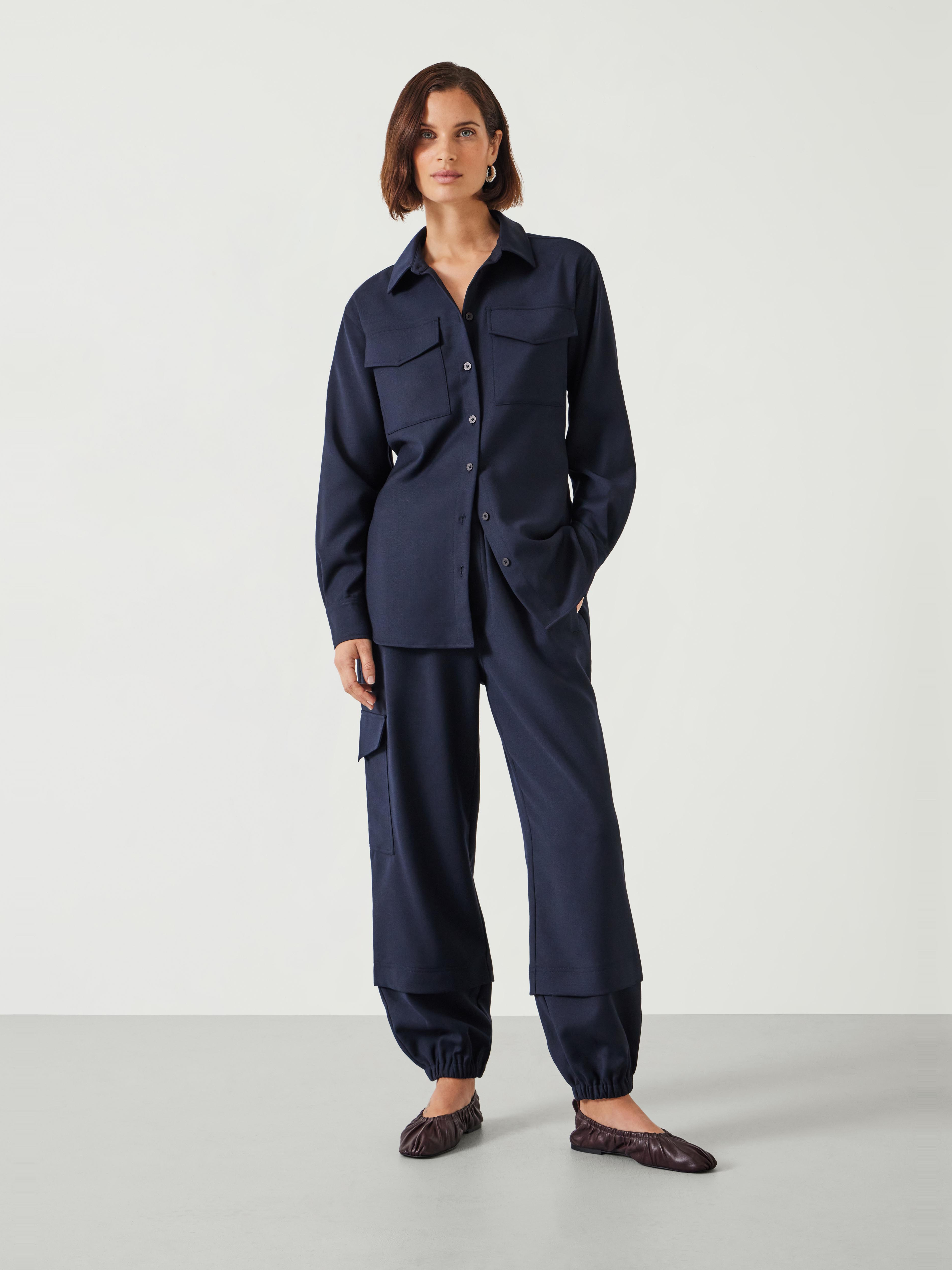 Ava Wool Cargo Trousers