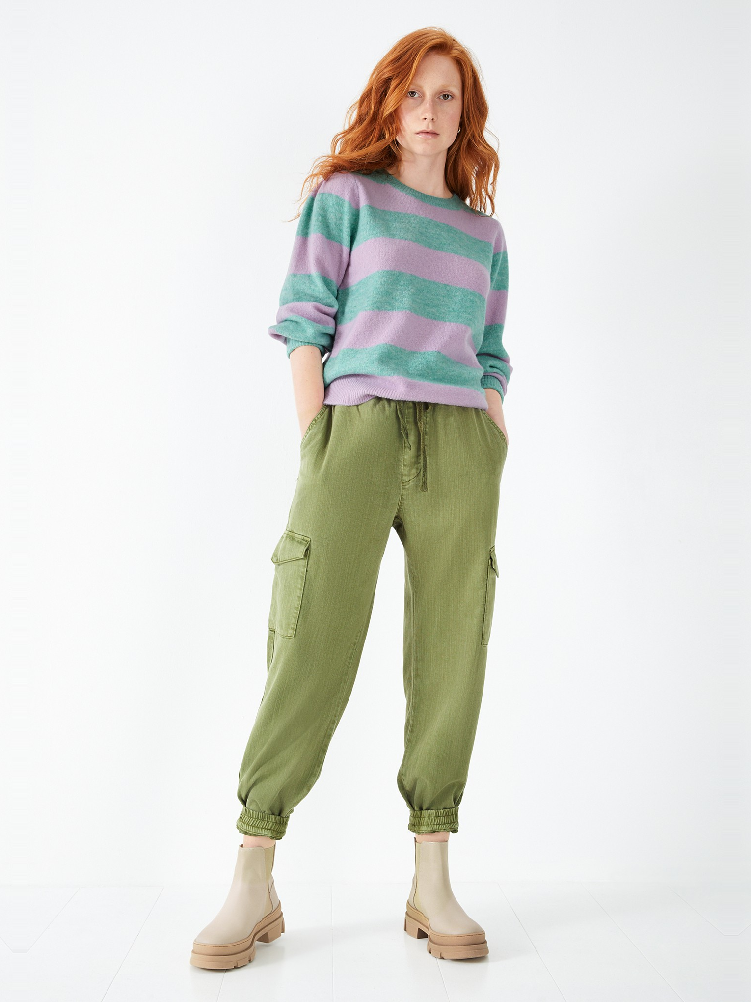 Washed Cargo Trousers