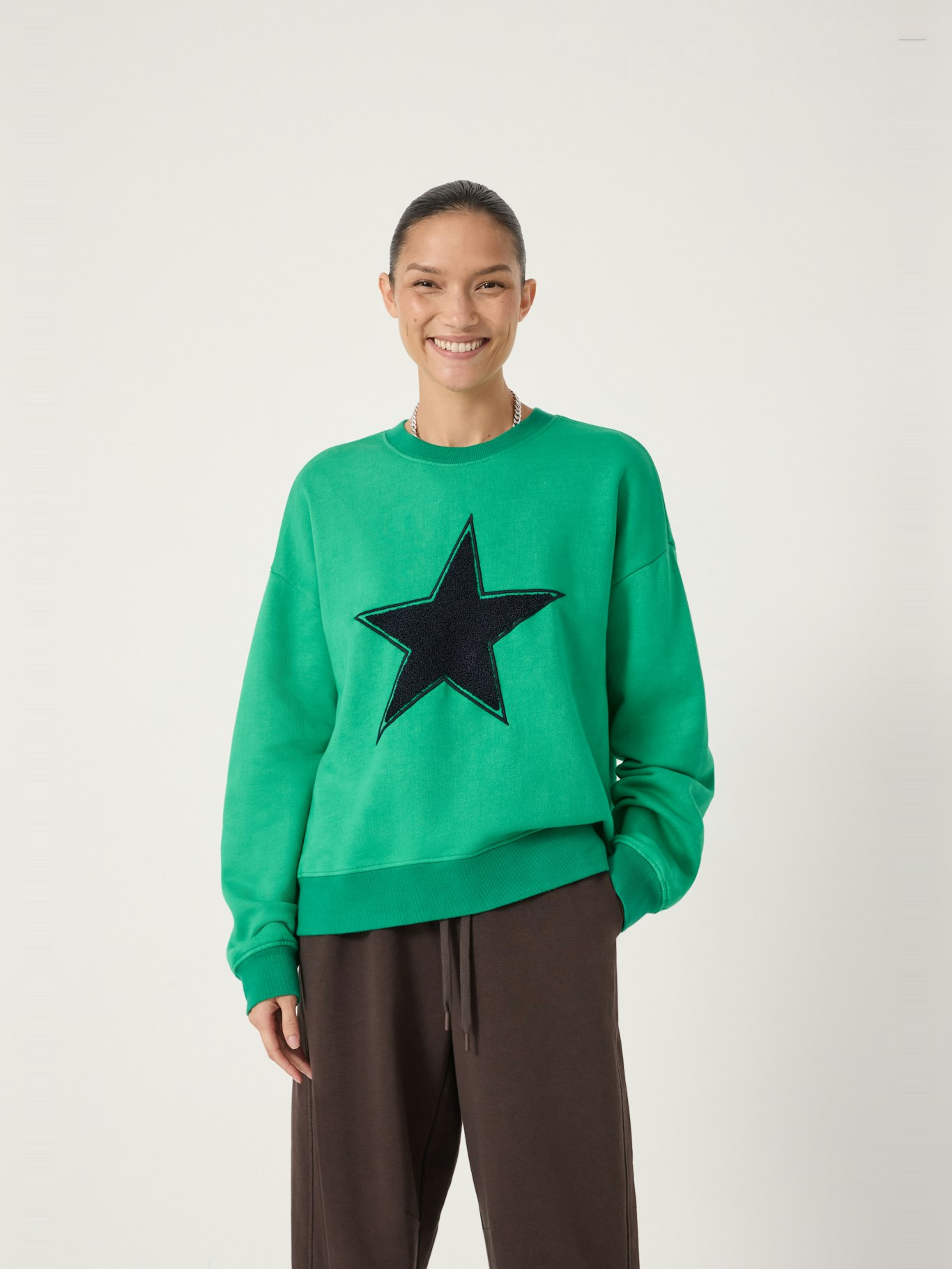 014071-2159-01 Star Graphic Towelling Sweatshirt