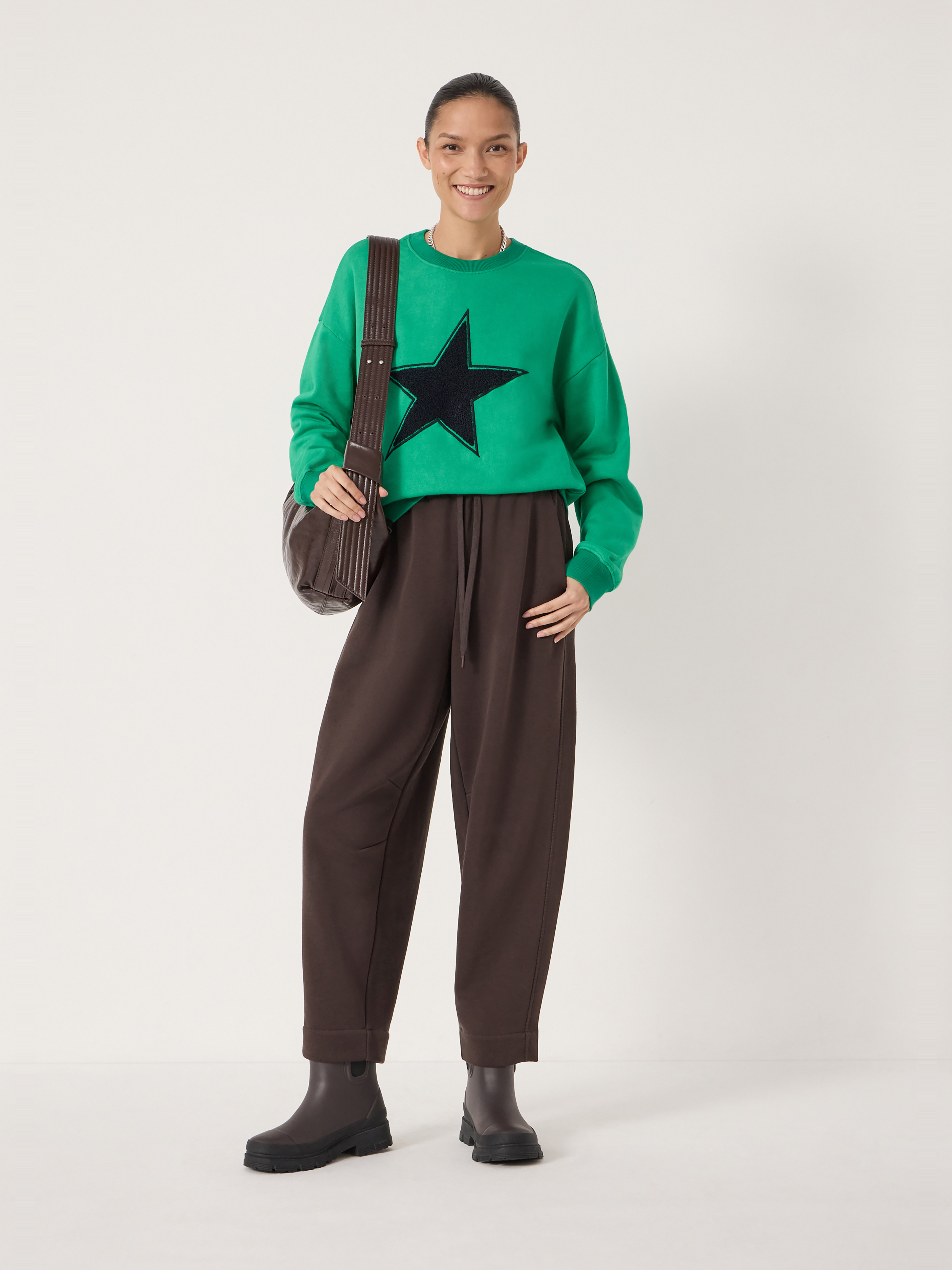 Star Graphic Towelling Sweatshirt