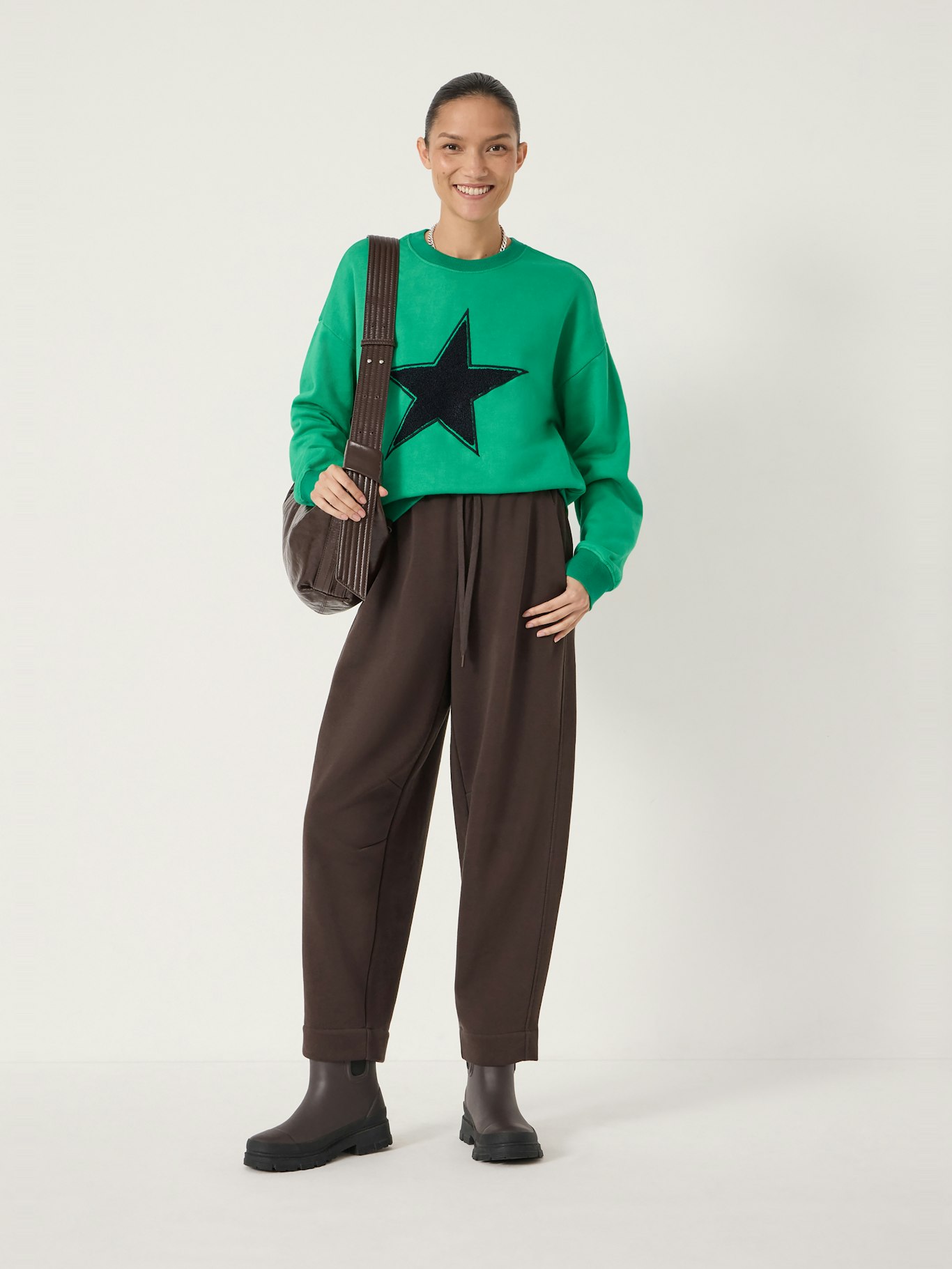 014071-2159-02 Star Graphic Towelling Sweatshirt