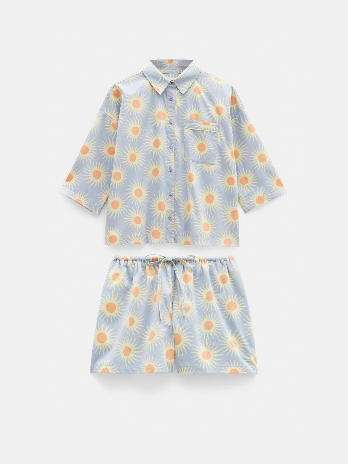013565-4737-07 Cotton Sateen Short Pyjamas Set