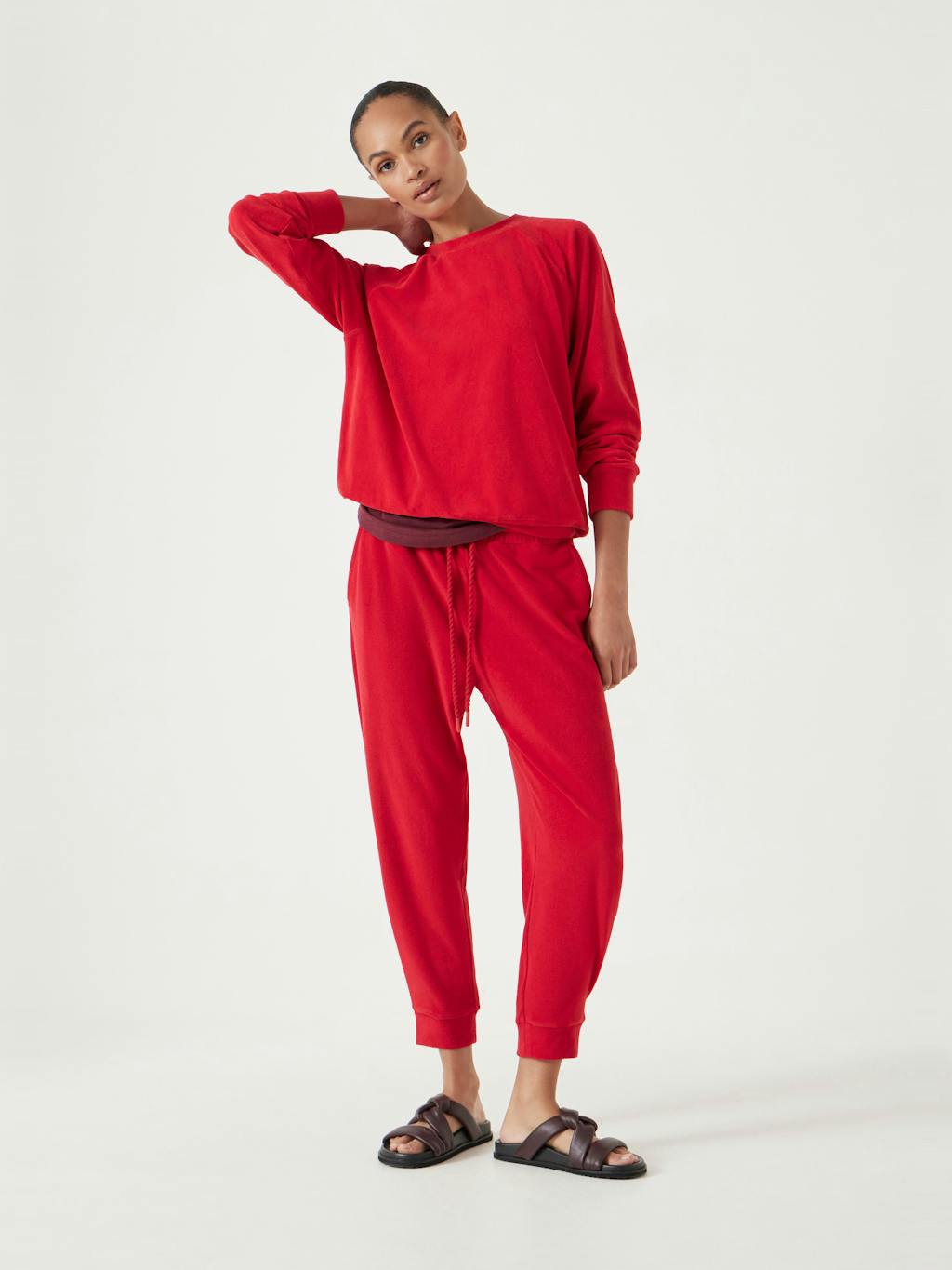 013589-1161-02 Towelling Raglan Sweatshirt