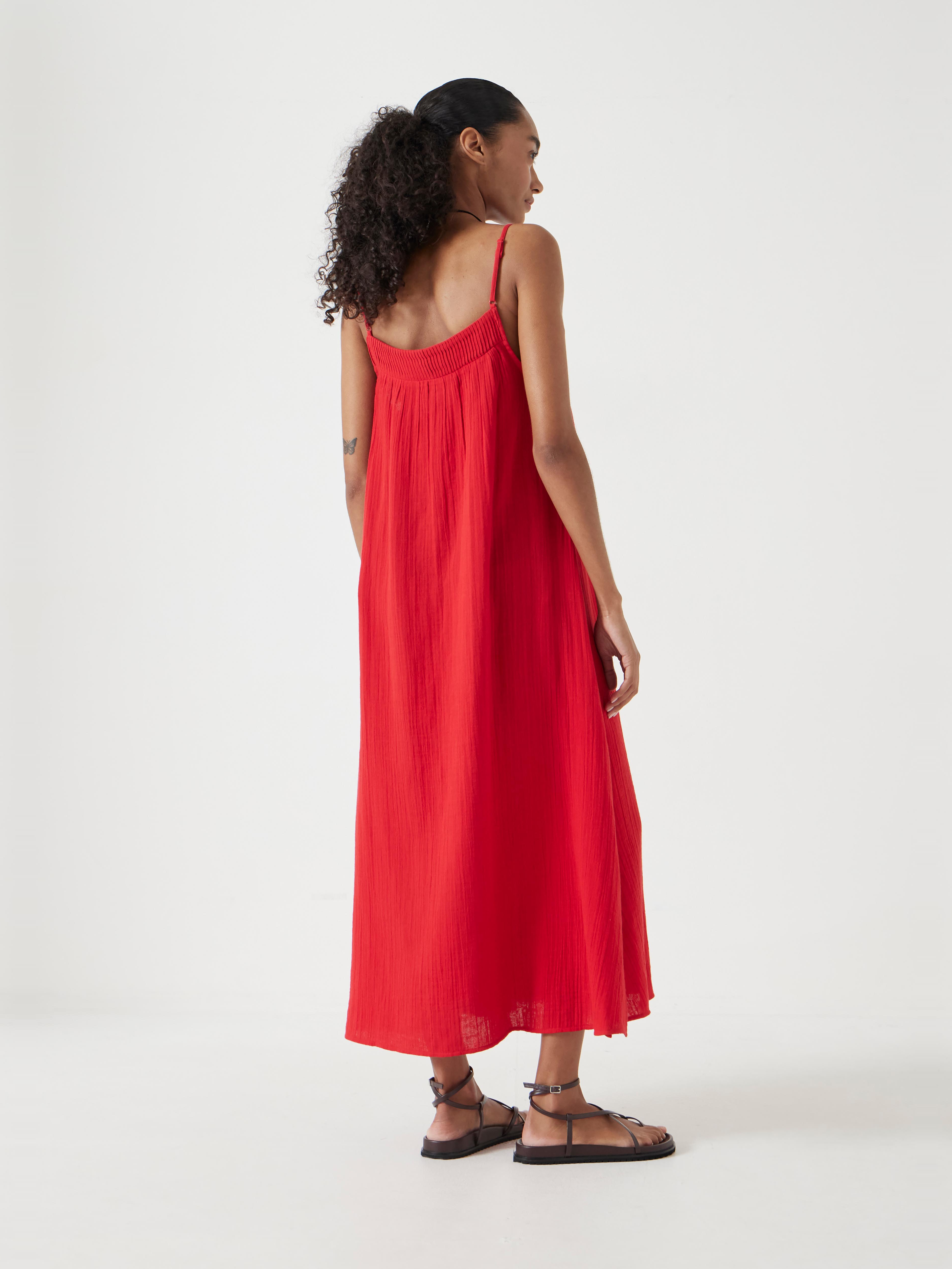 Carmen Cotton Gauze Midi Dress