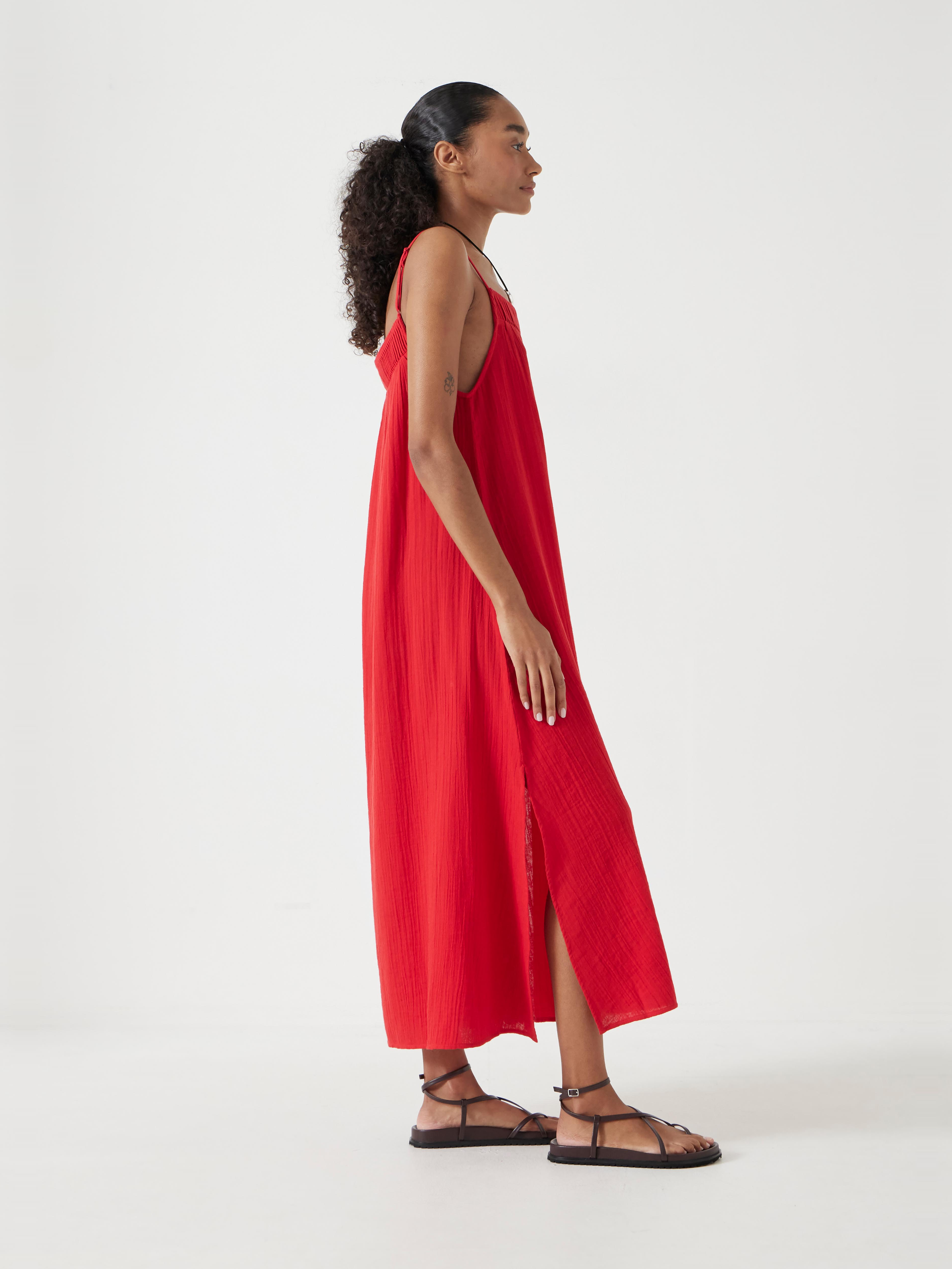 Carmen Cotton Gauze Midi Dress