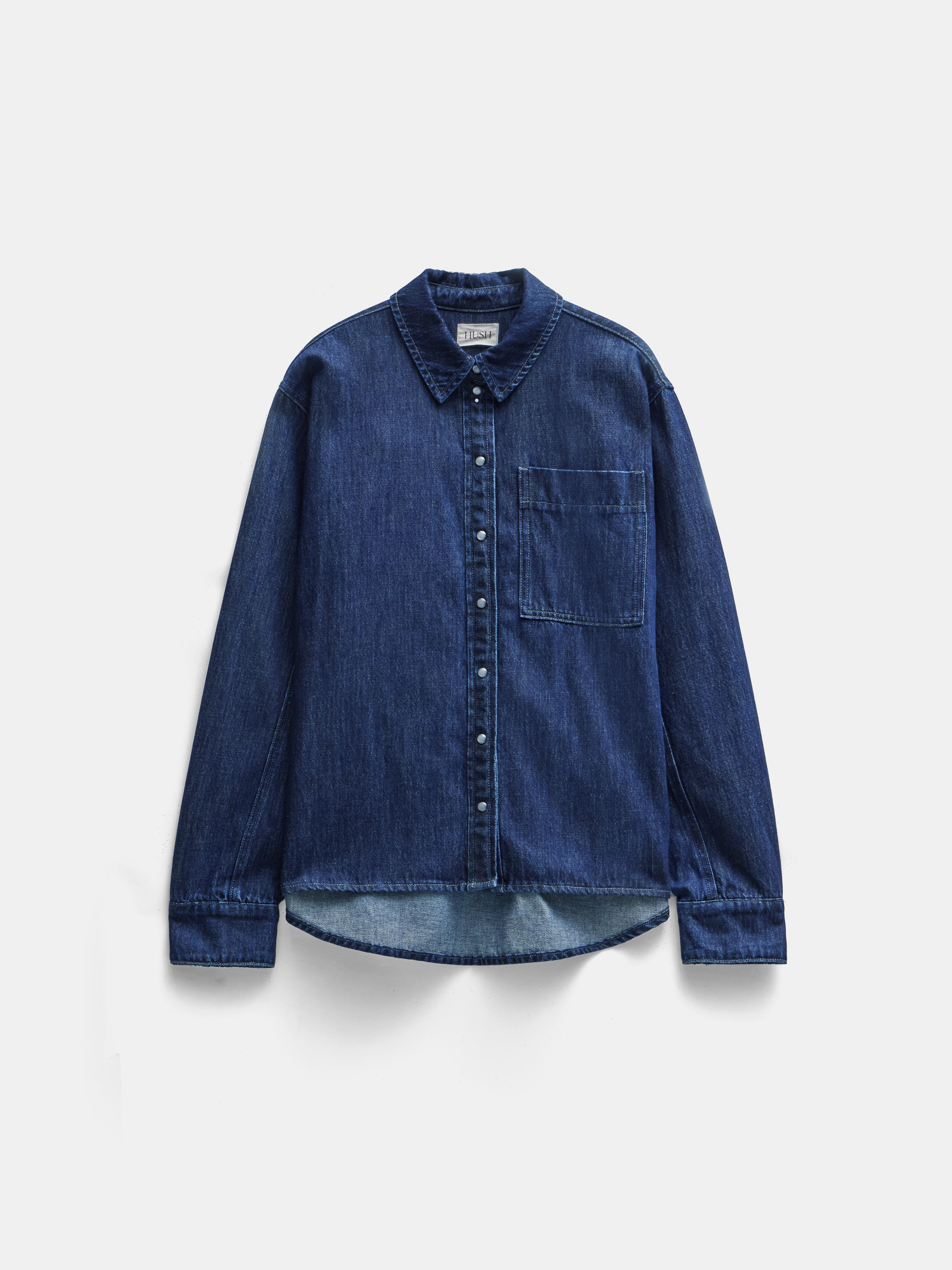 Sequin Detail Denim Shirt