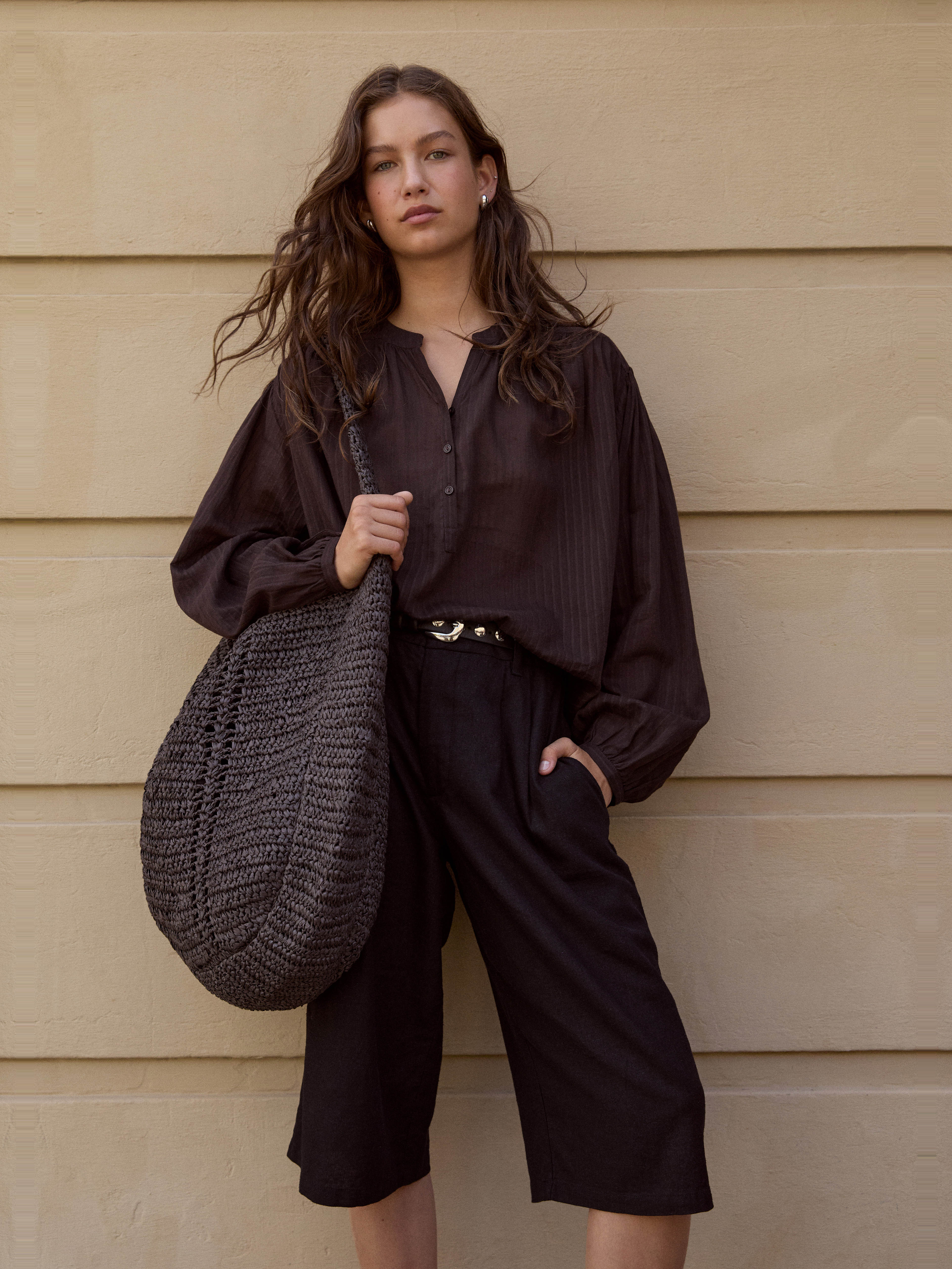 Linen Blend Lya Bermuda Shorts