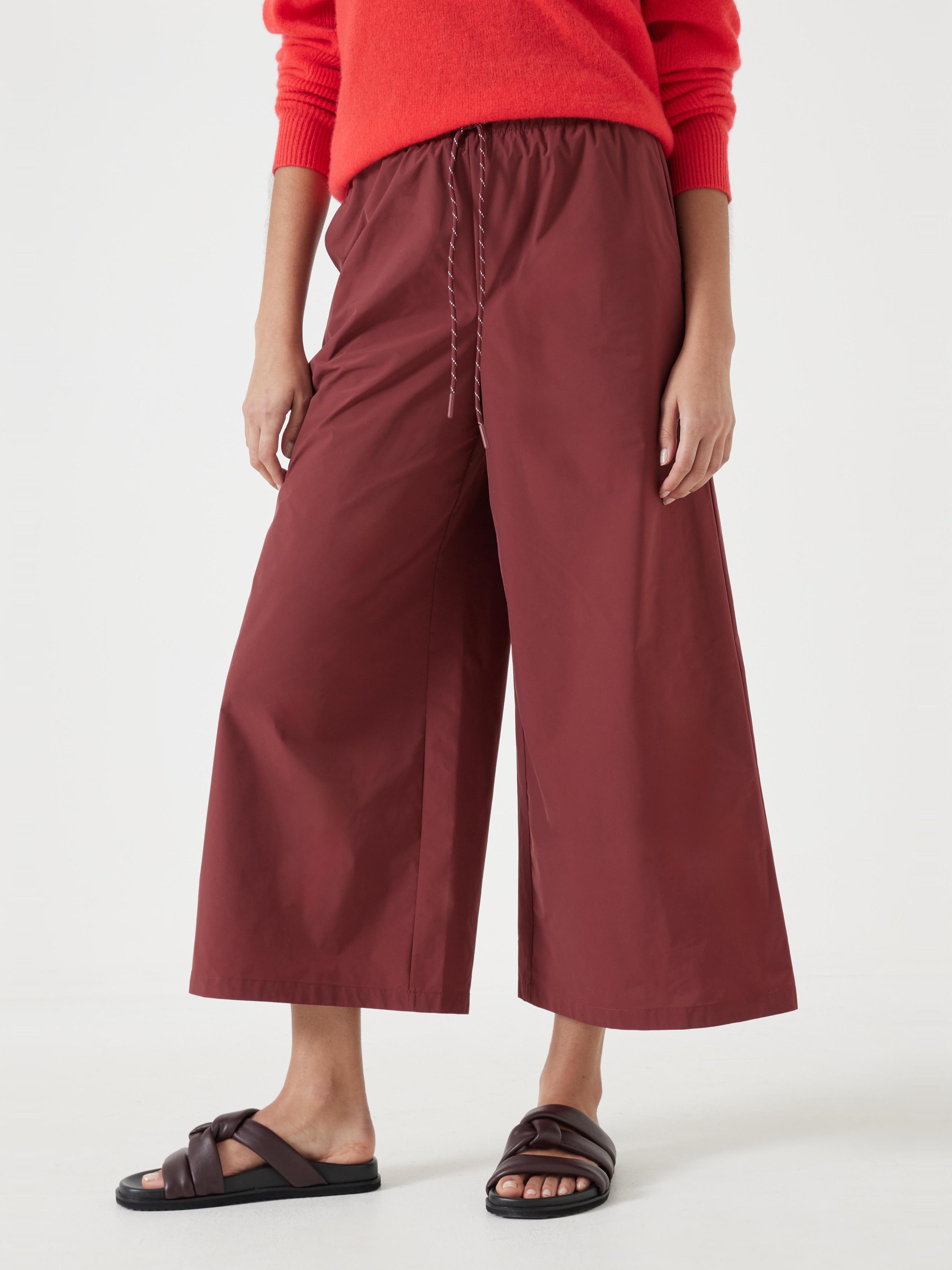 Technical Melissa Wide Leg Cropped Trousers