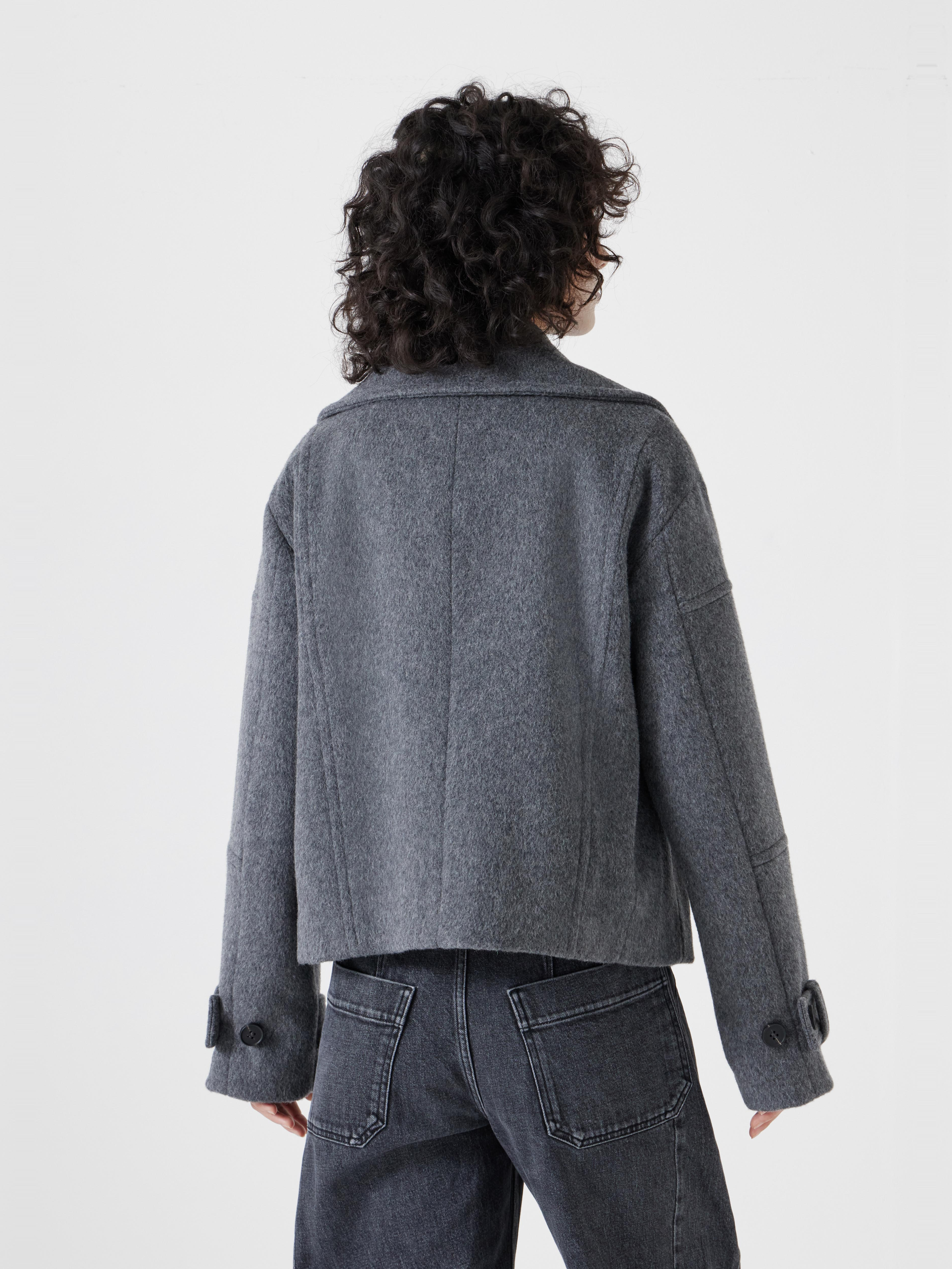 Pure Wool Double Lapel Lined Jacket