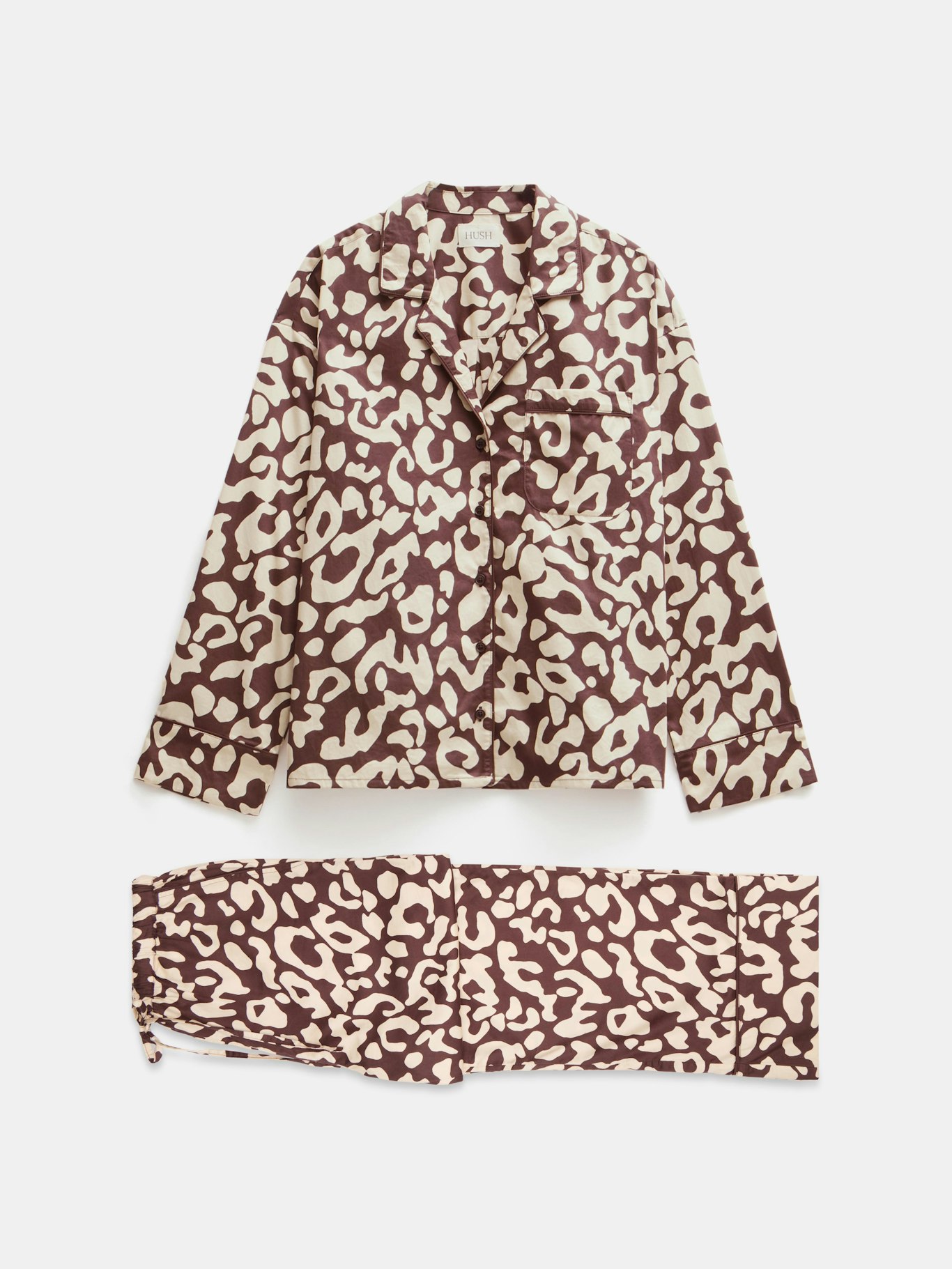 012604-4734-07 Angelina Cotton Satin Animal Print Pyjamas