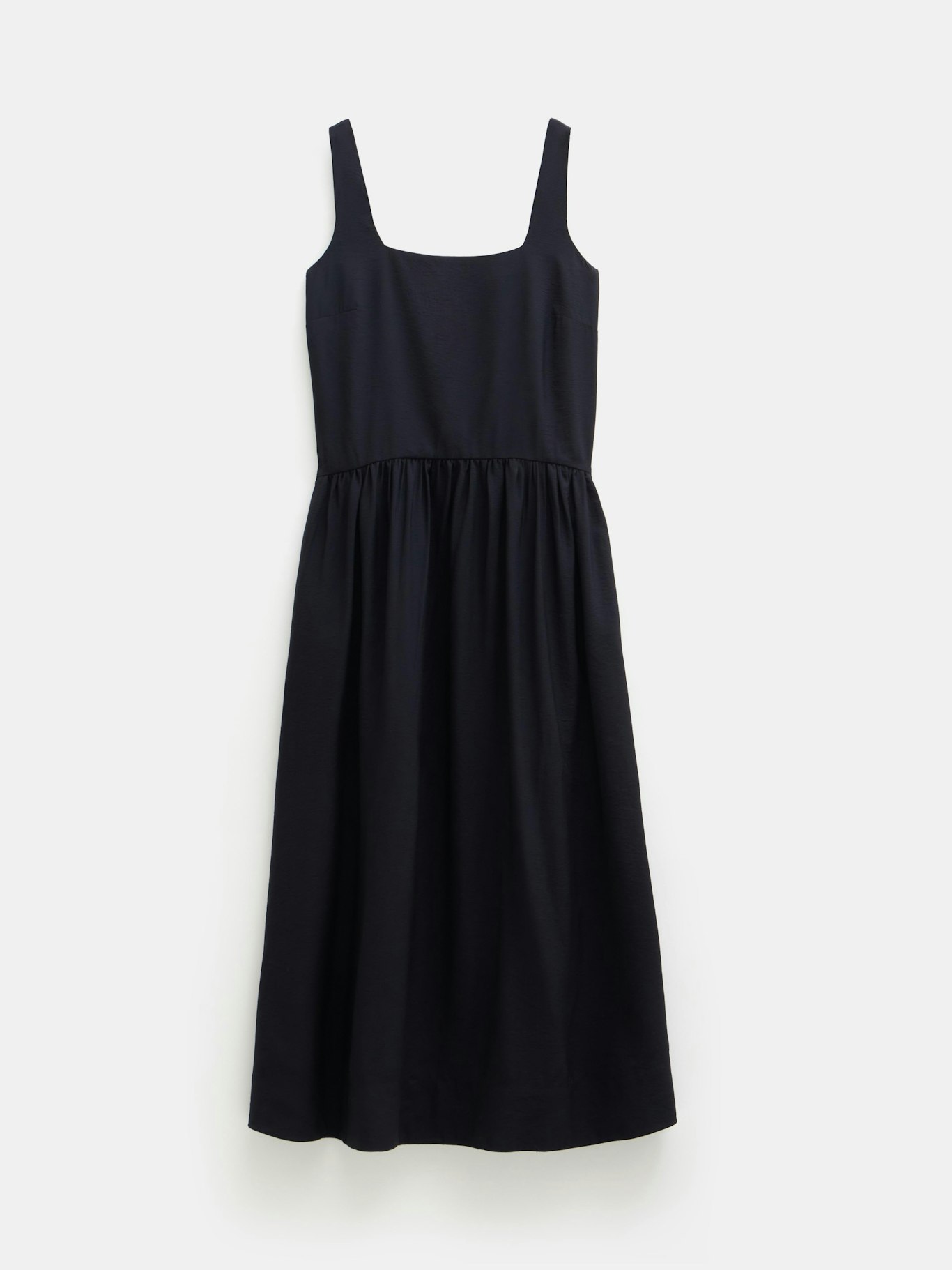 013619-0456-07 Air Flow Square Neck Midi Ballerina Dress