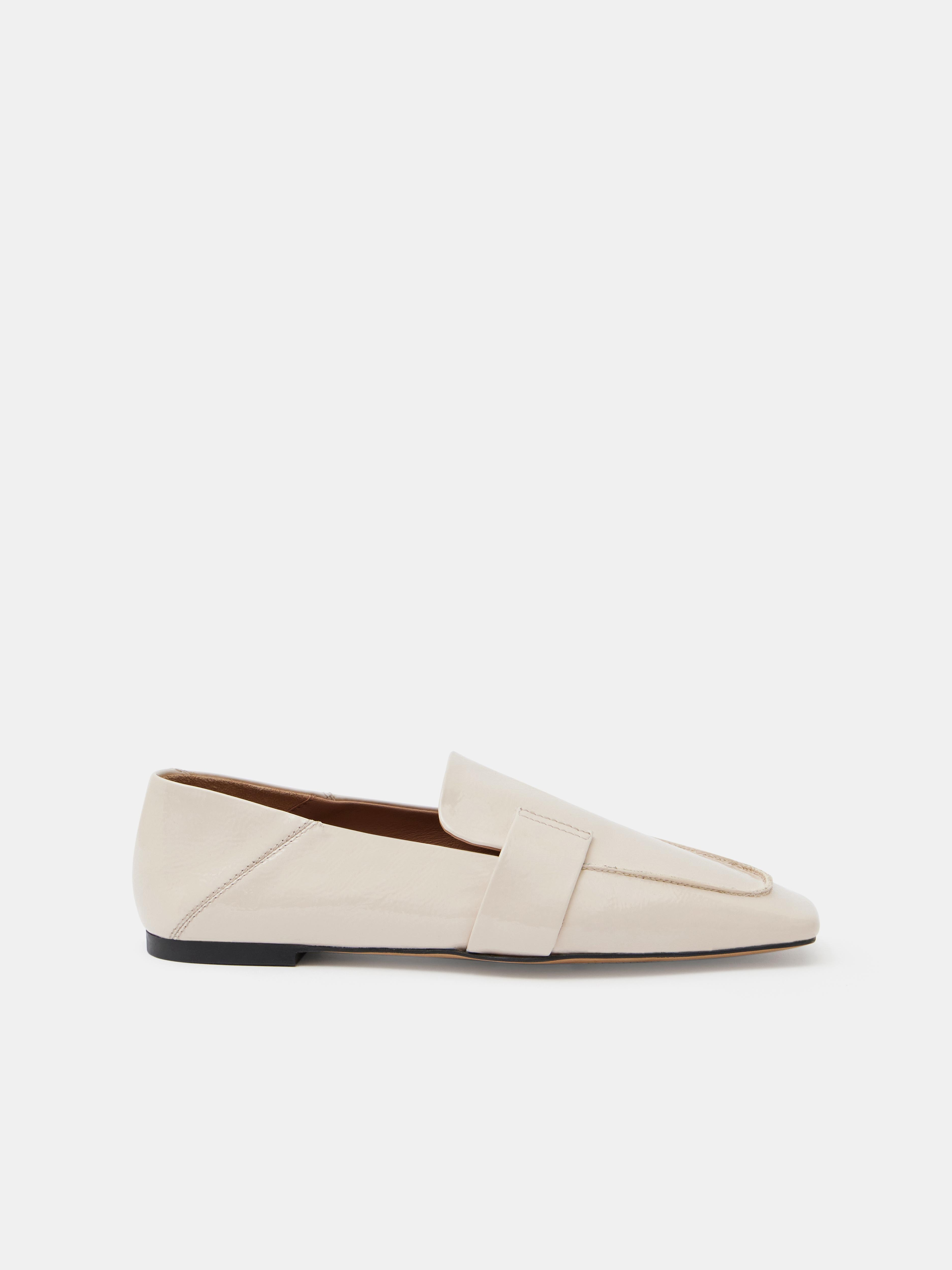 Sora Square-Toe Suede Loafers