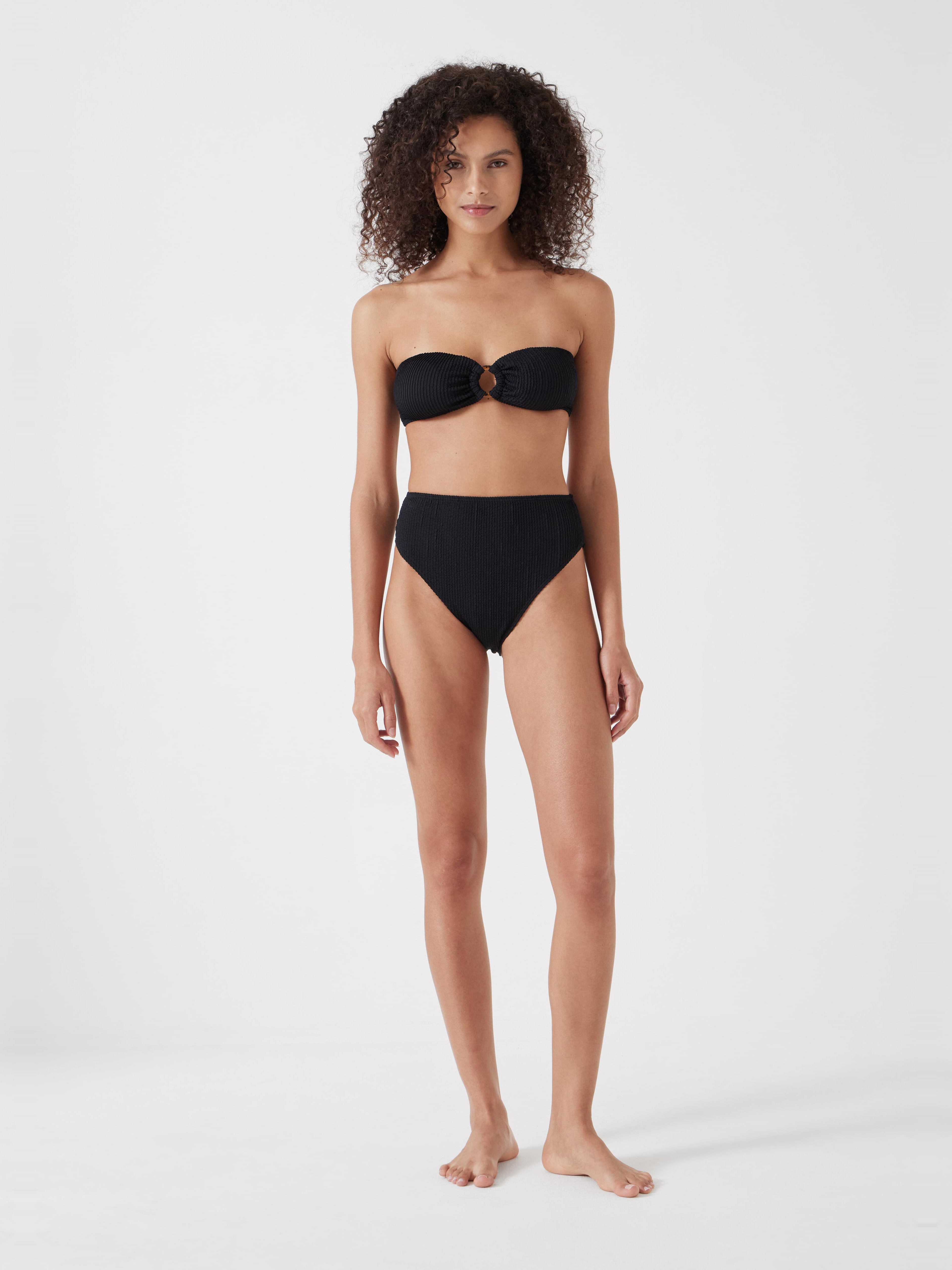 Harper High Waisted Crinkle Bikini Bottoms