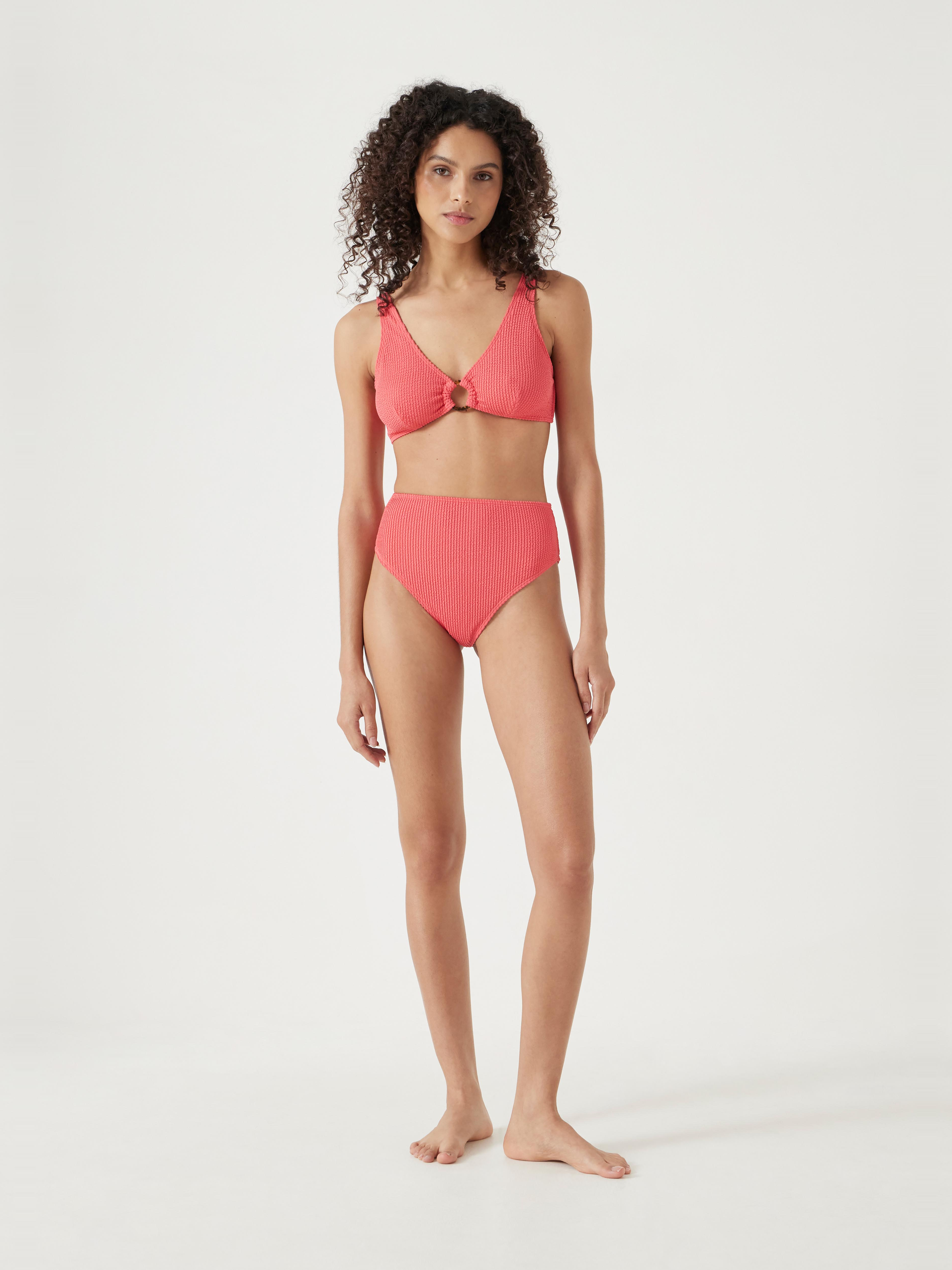 Harper High Waisted Crinkle Bikini Bottoms