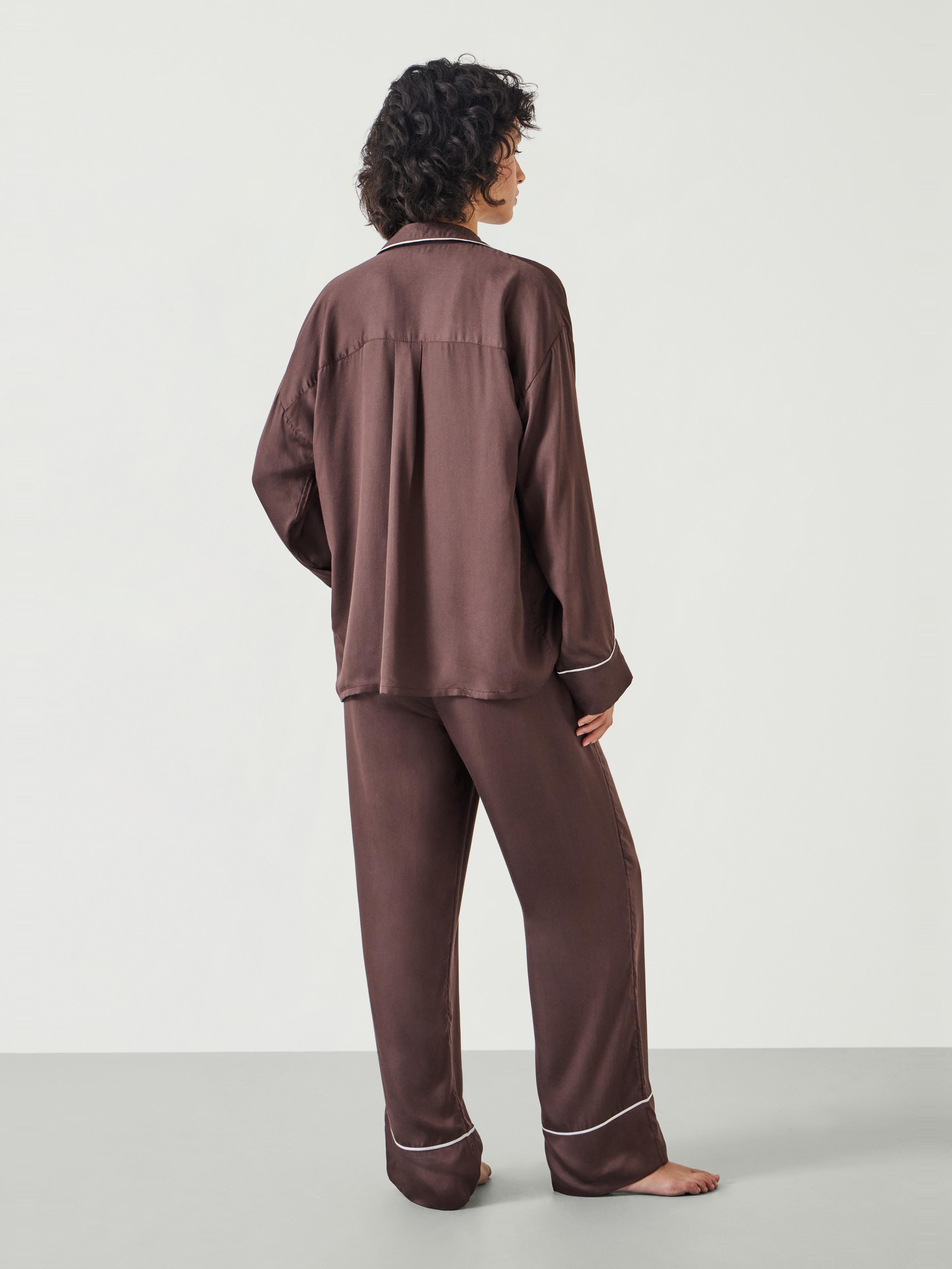 Angelina Satin Modal Pyjama Set