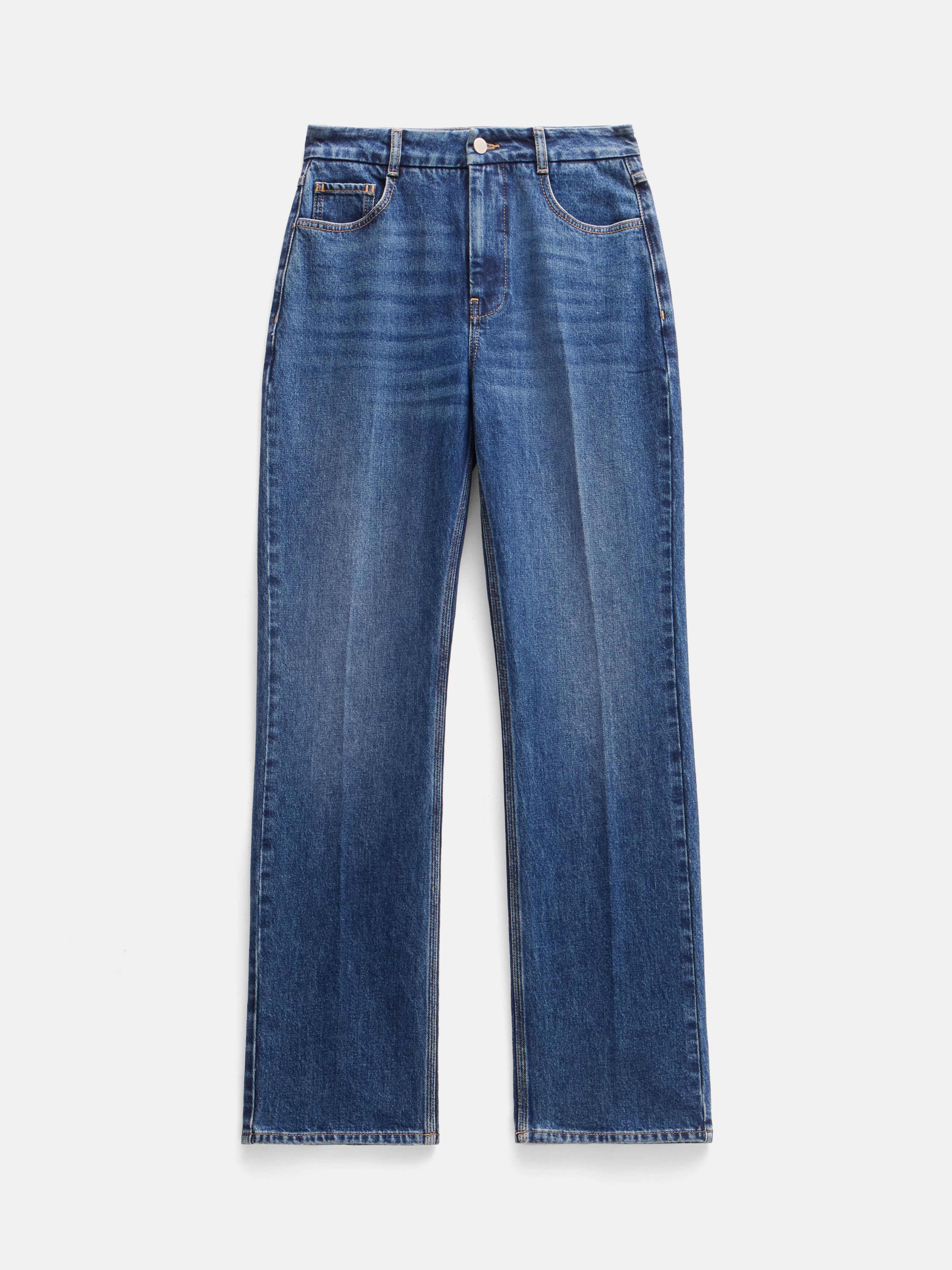 Elliot High Waisted Straight Jeans