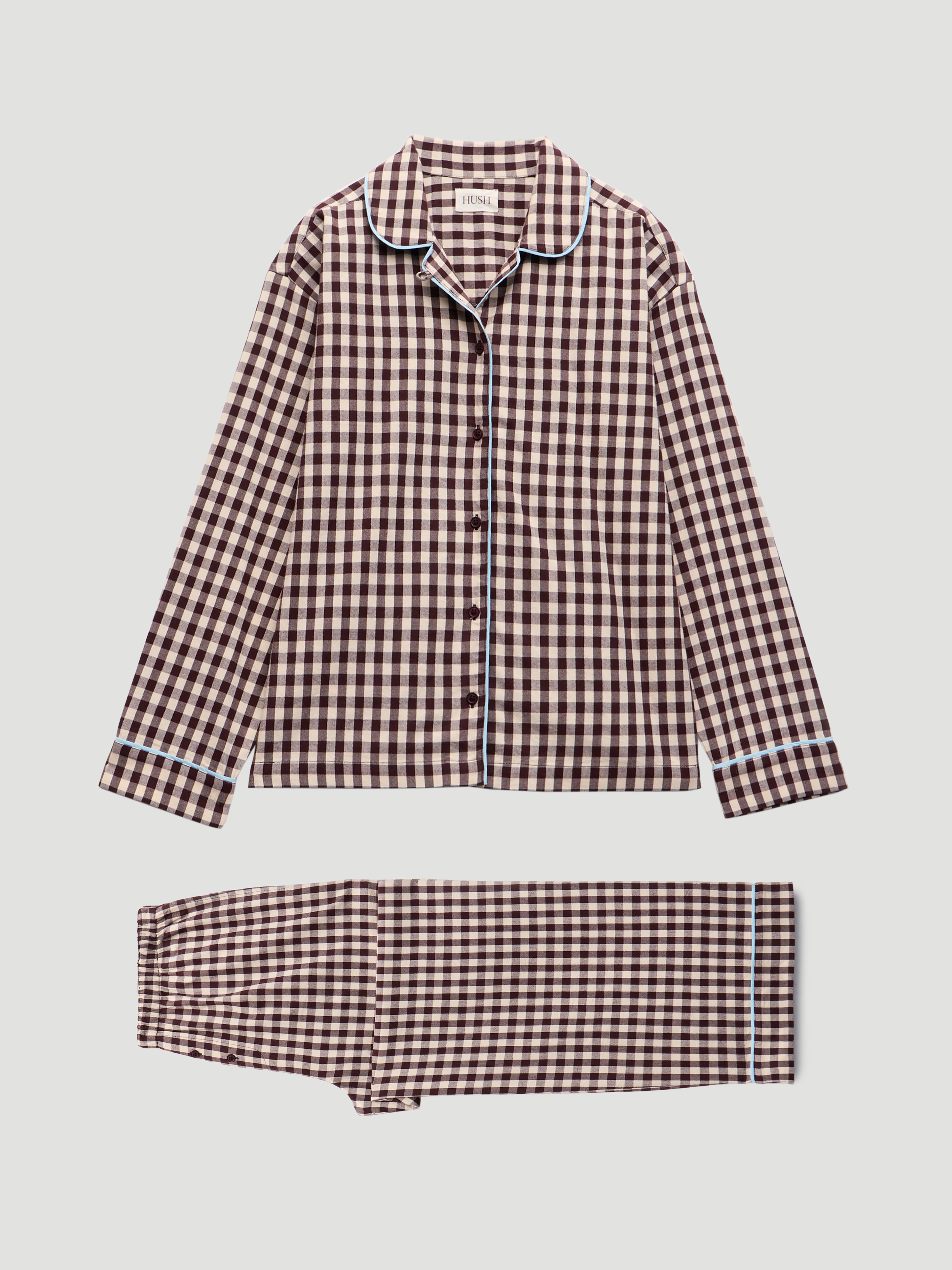 Brushed Cotton Gingham Pyjamas