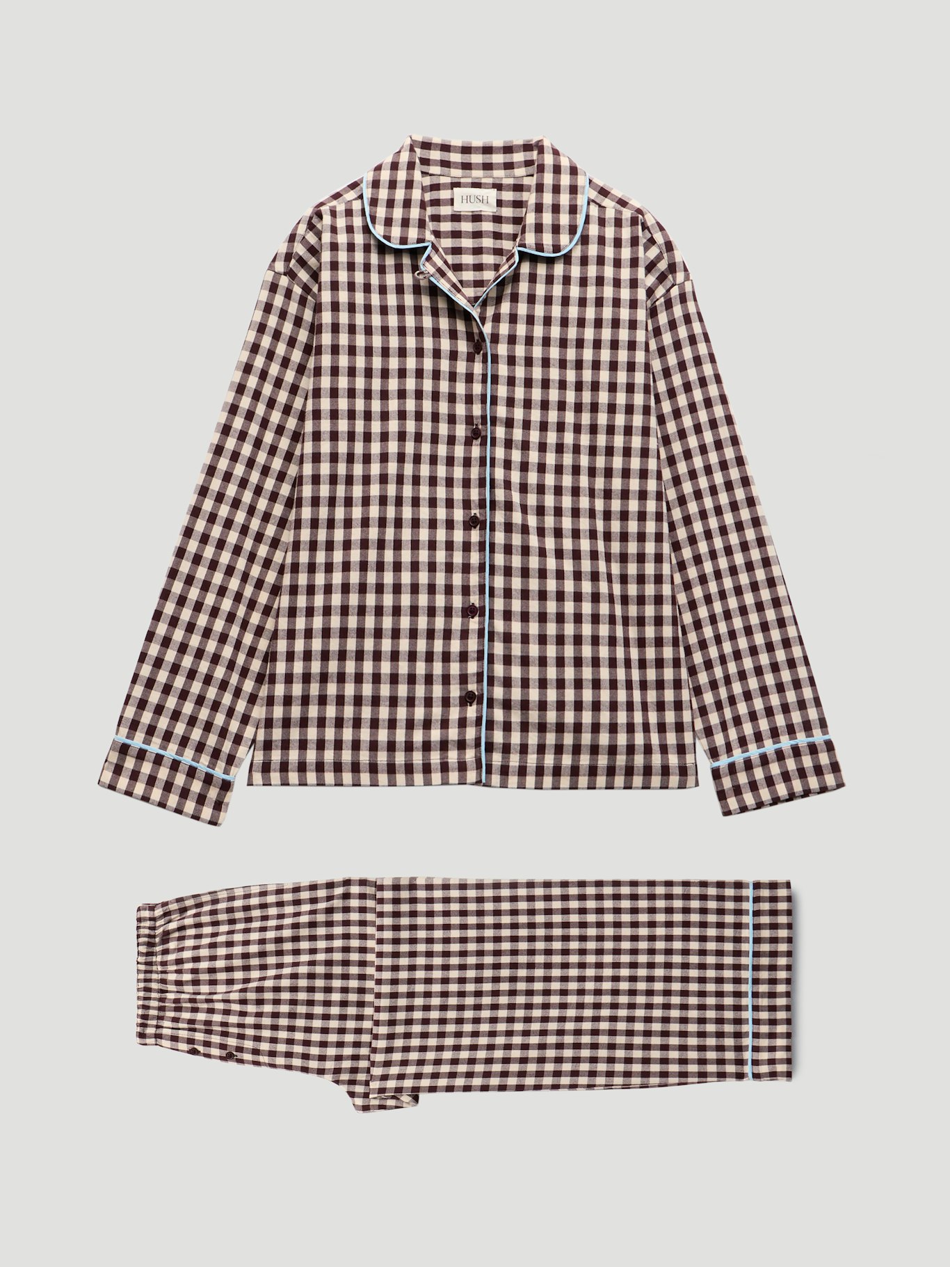 013567-4857-07 Brushed Cotton Gingham Pyjamas