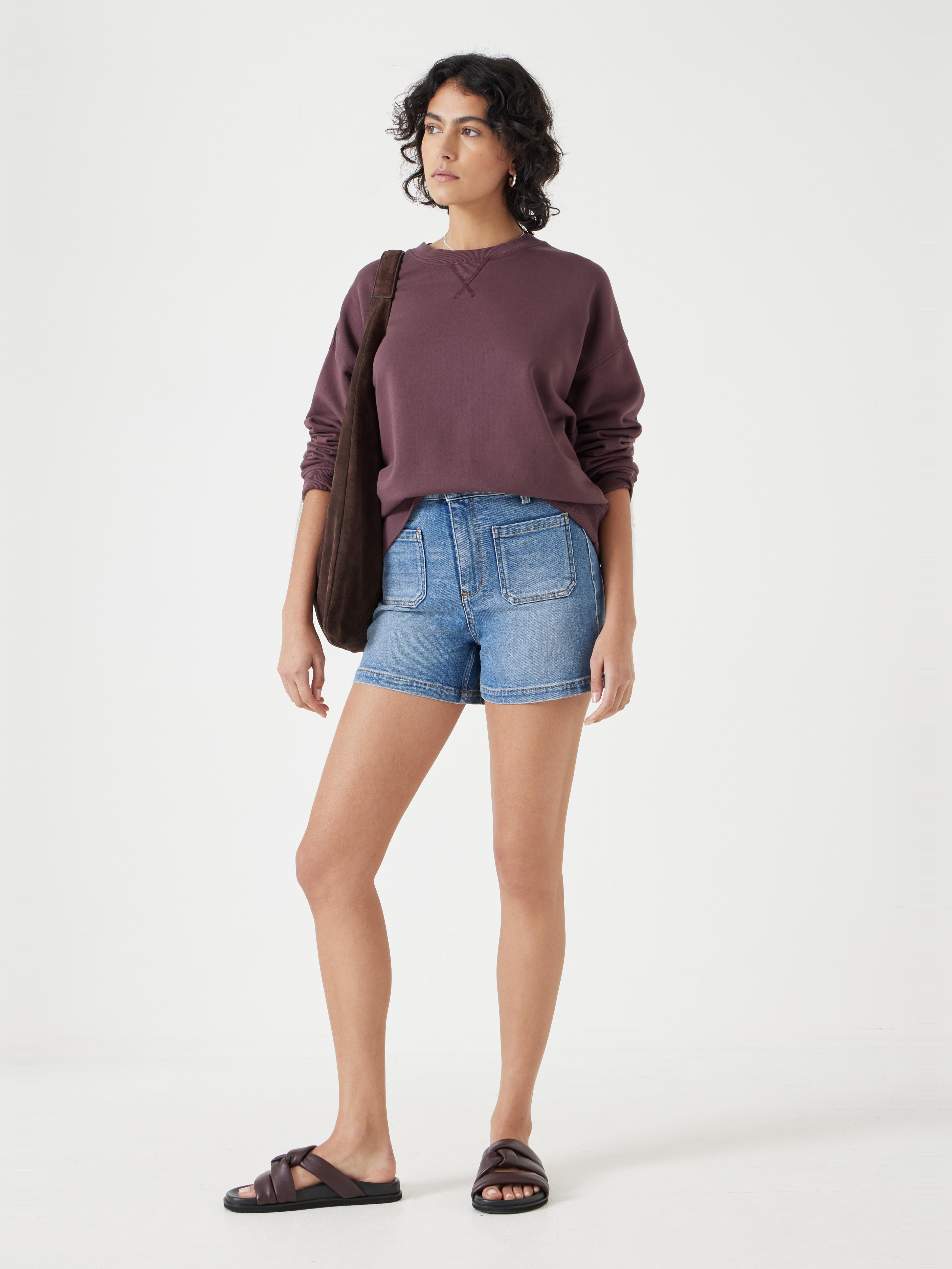 Rowan Denim Shorts | Mid Blue Authentic | hush
