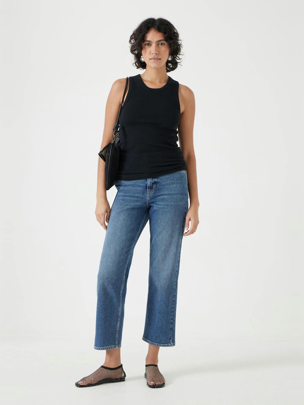 013564-0456-02 High Neck Ribbed Vest