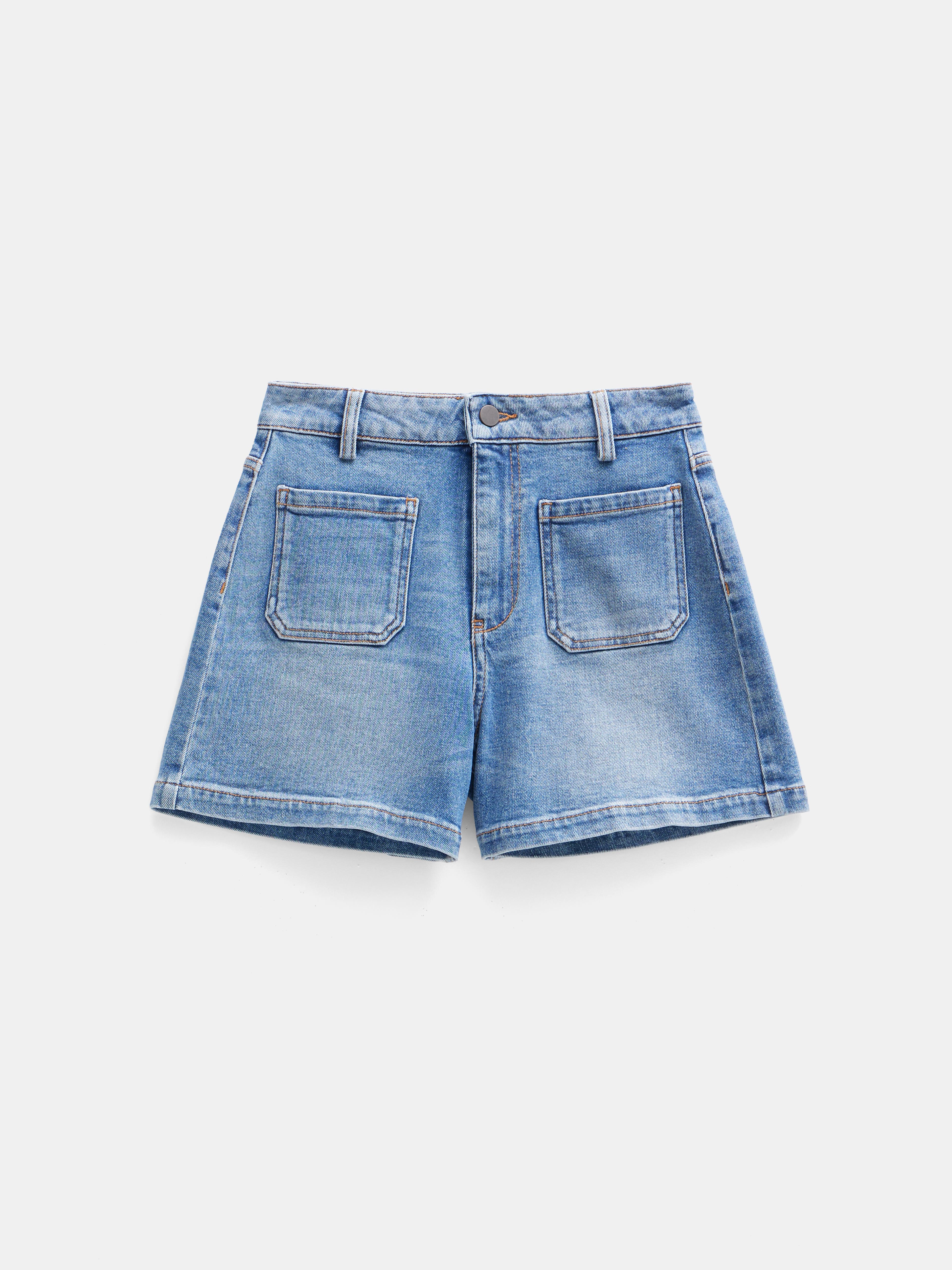 Rowan Mid-Rise Denim Shorts