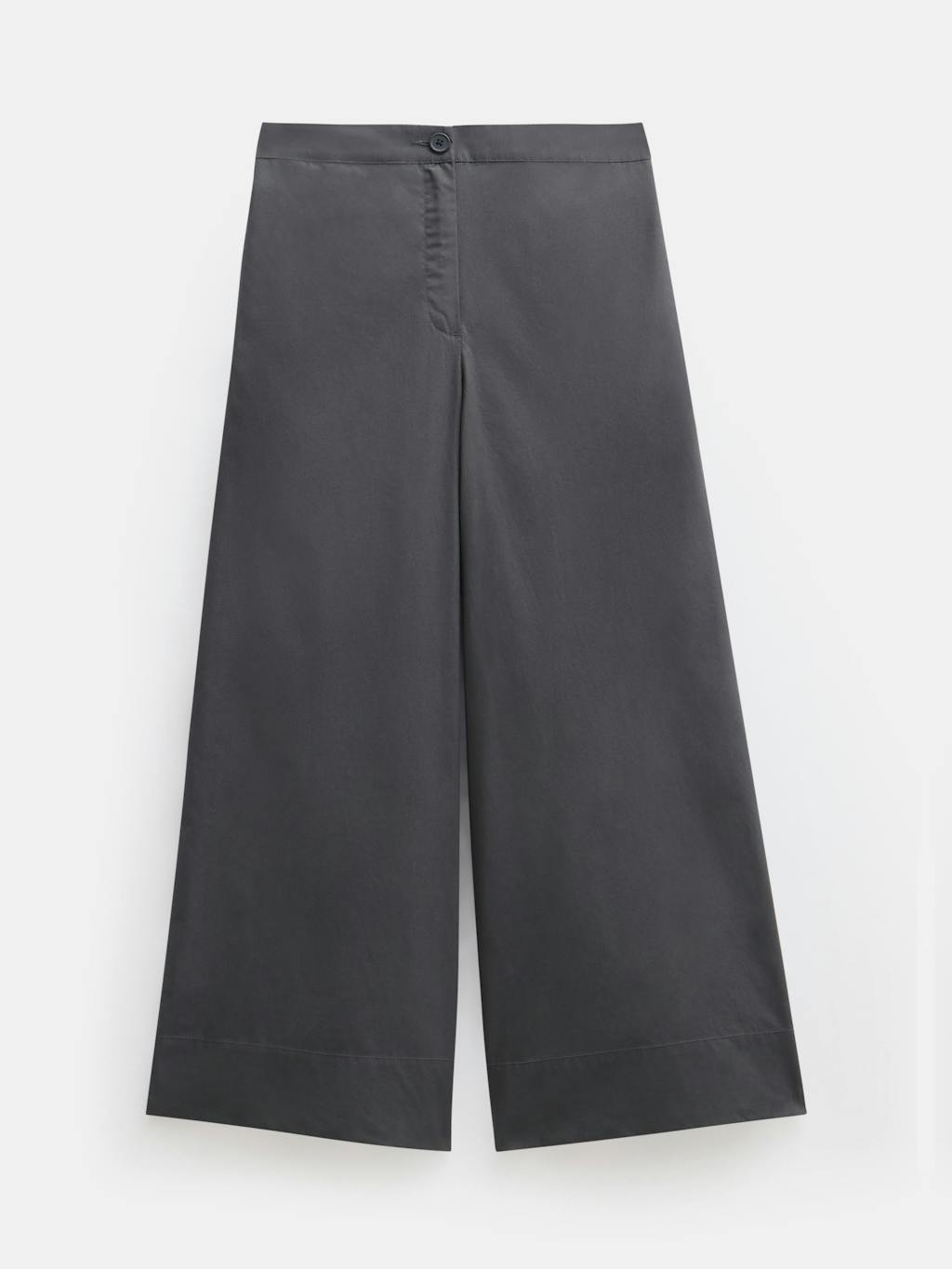 012688-0462-07 Lightweight Cotton Wide Leg Cropped Trousers