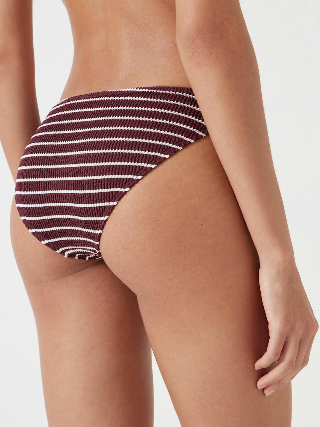 012638-1179-03 Cally Classic Stripe Crinkle Bikini Bottoms