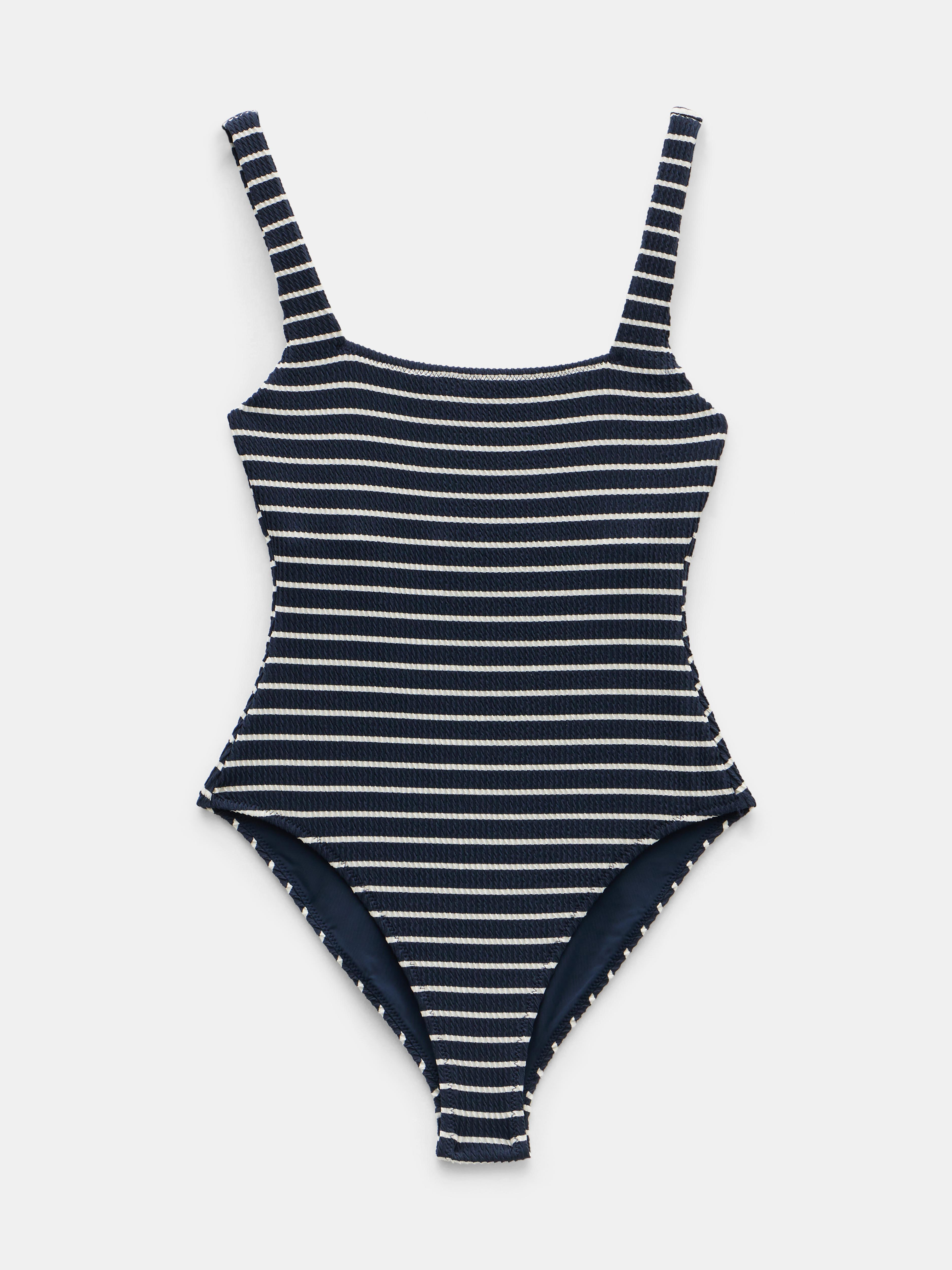 Lola Stripe Crinkle Scoop Swimsuit
