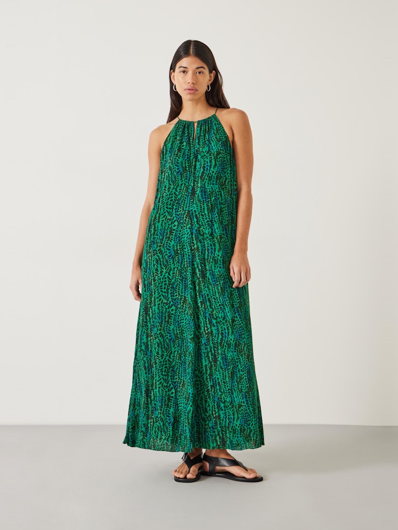 Cassie Relaxed Halter Neck Maxi Dress