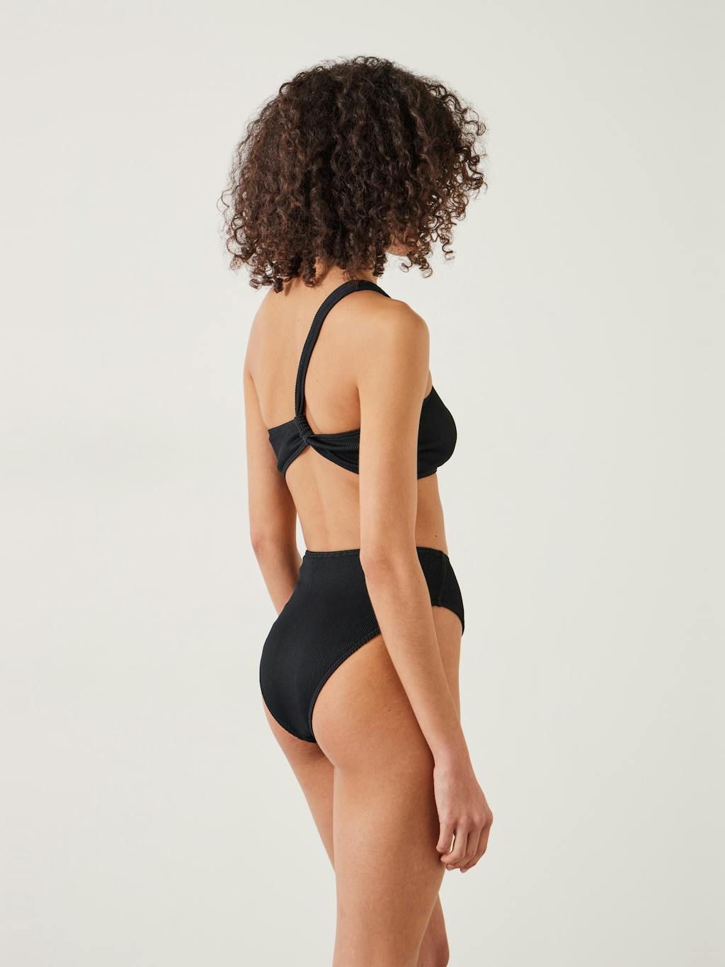 010405-0456-03 Harper High Waisted Rib Bikini Bottoms