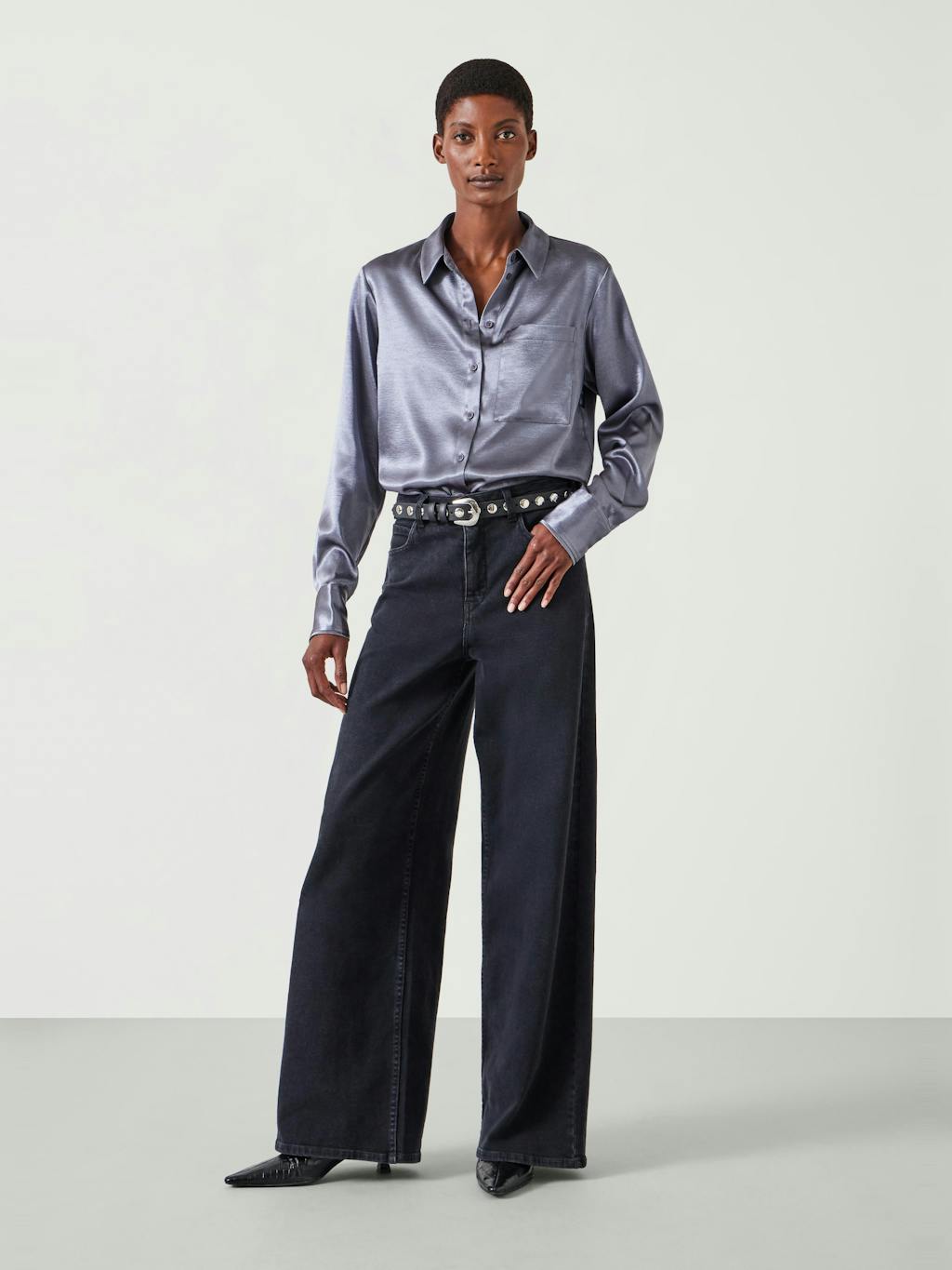 012583-4717-02 Rita Satin Shirt