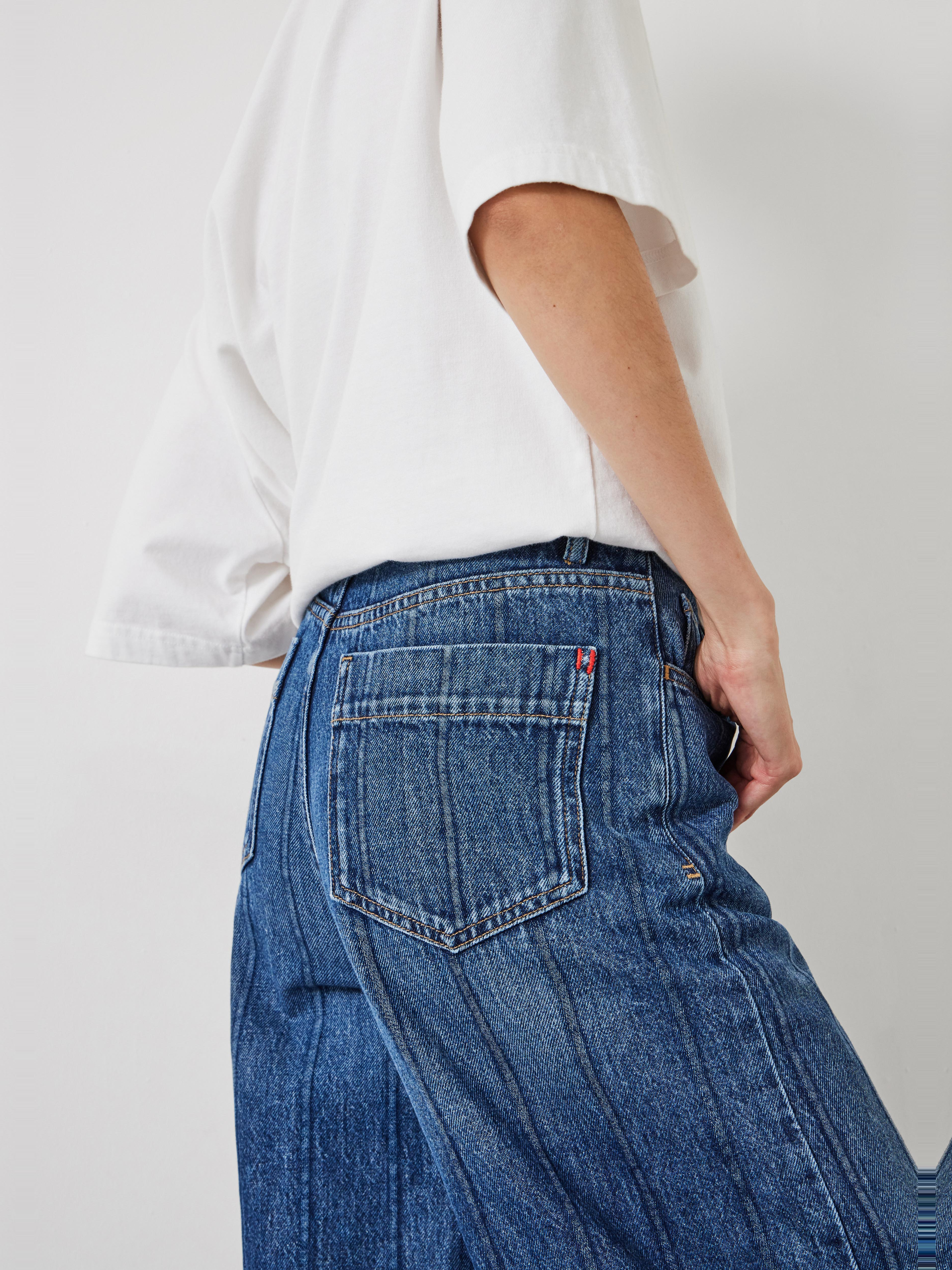 Stripe Wide Leg Jean