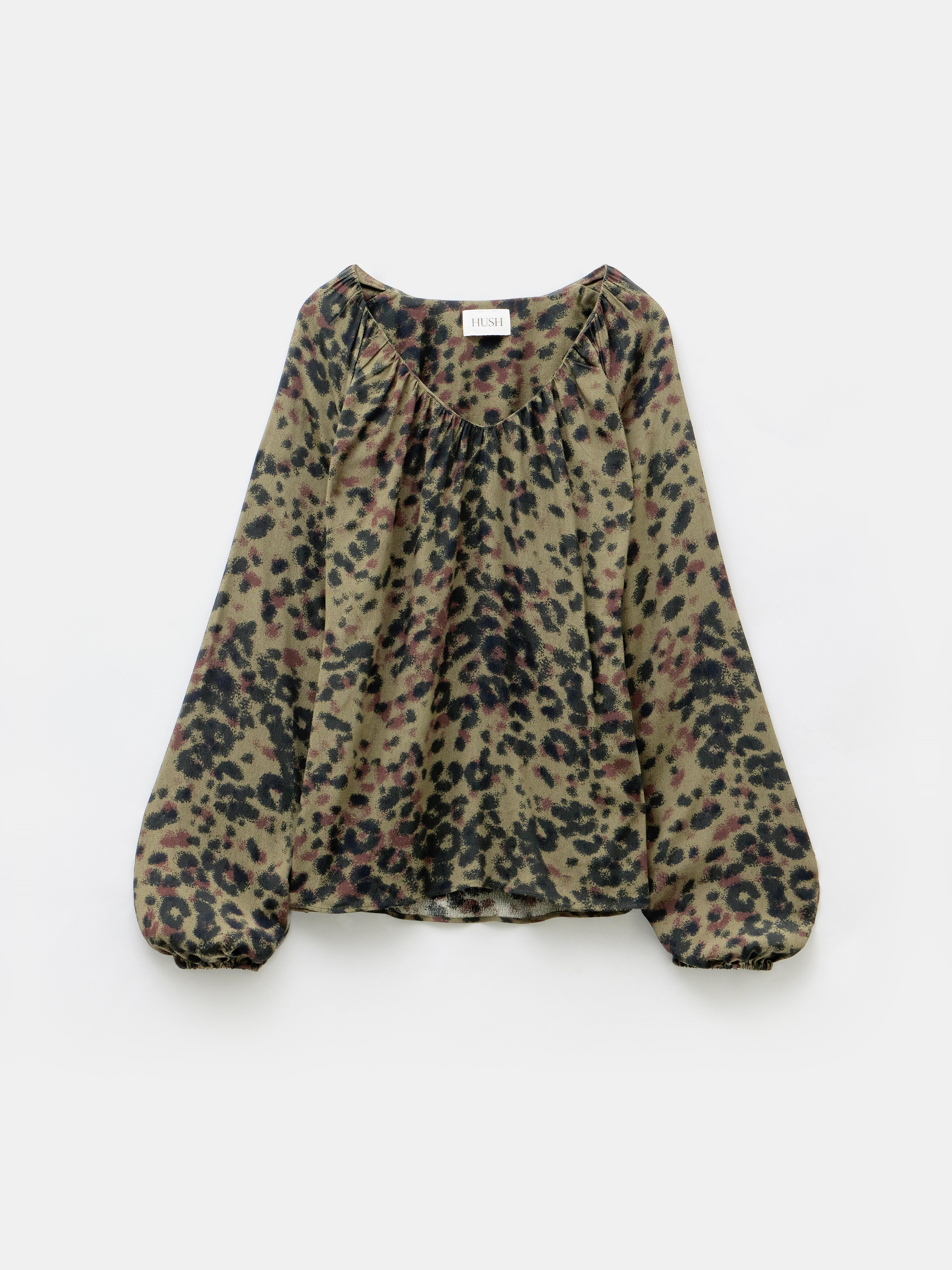 Elise V-Neck Printed Blouse