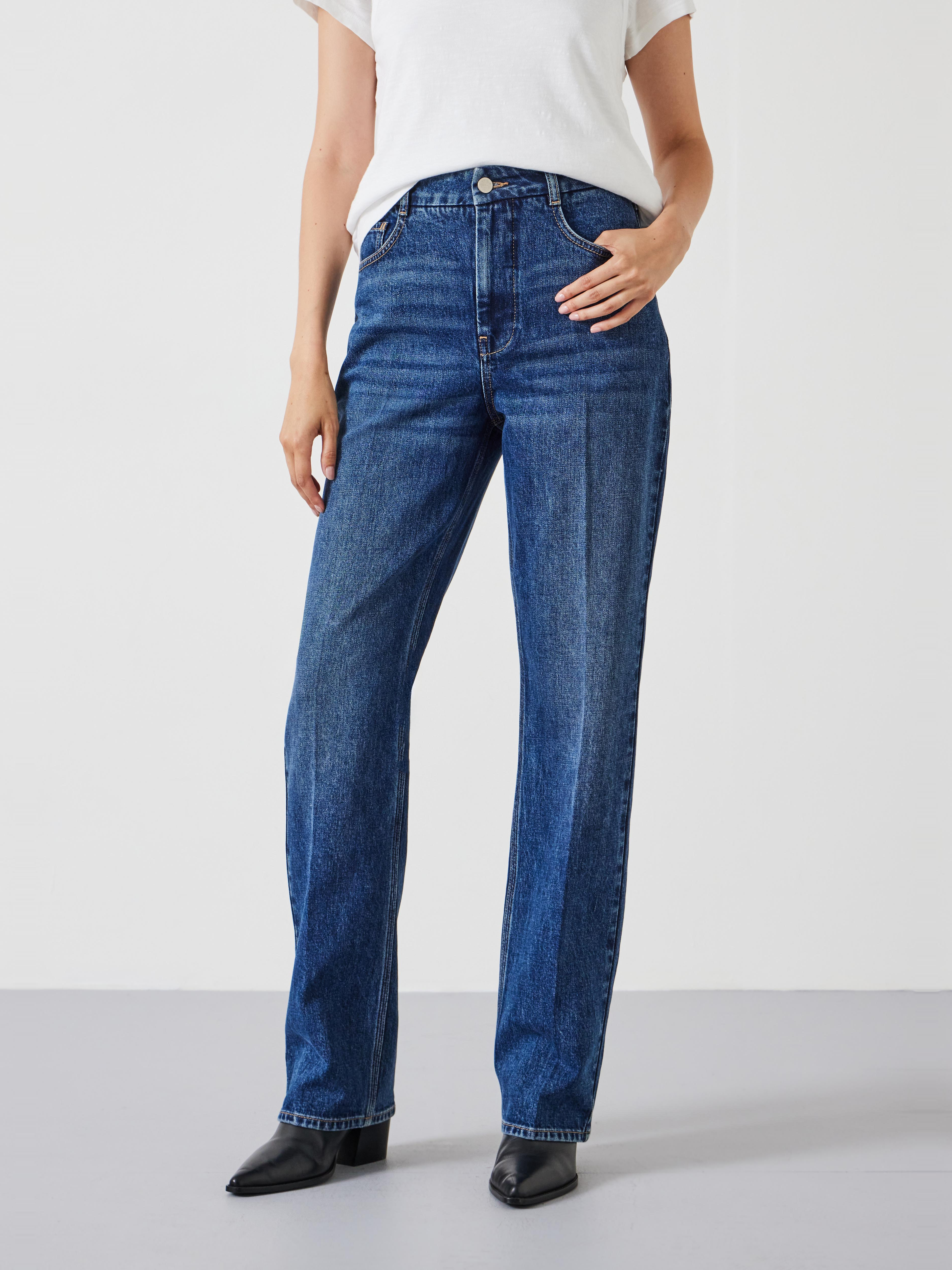 Elliot High Waisted Straight Jeans