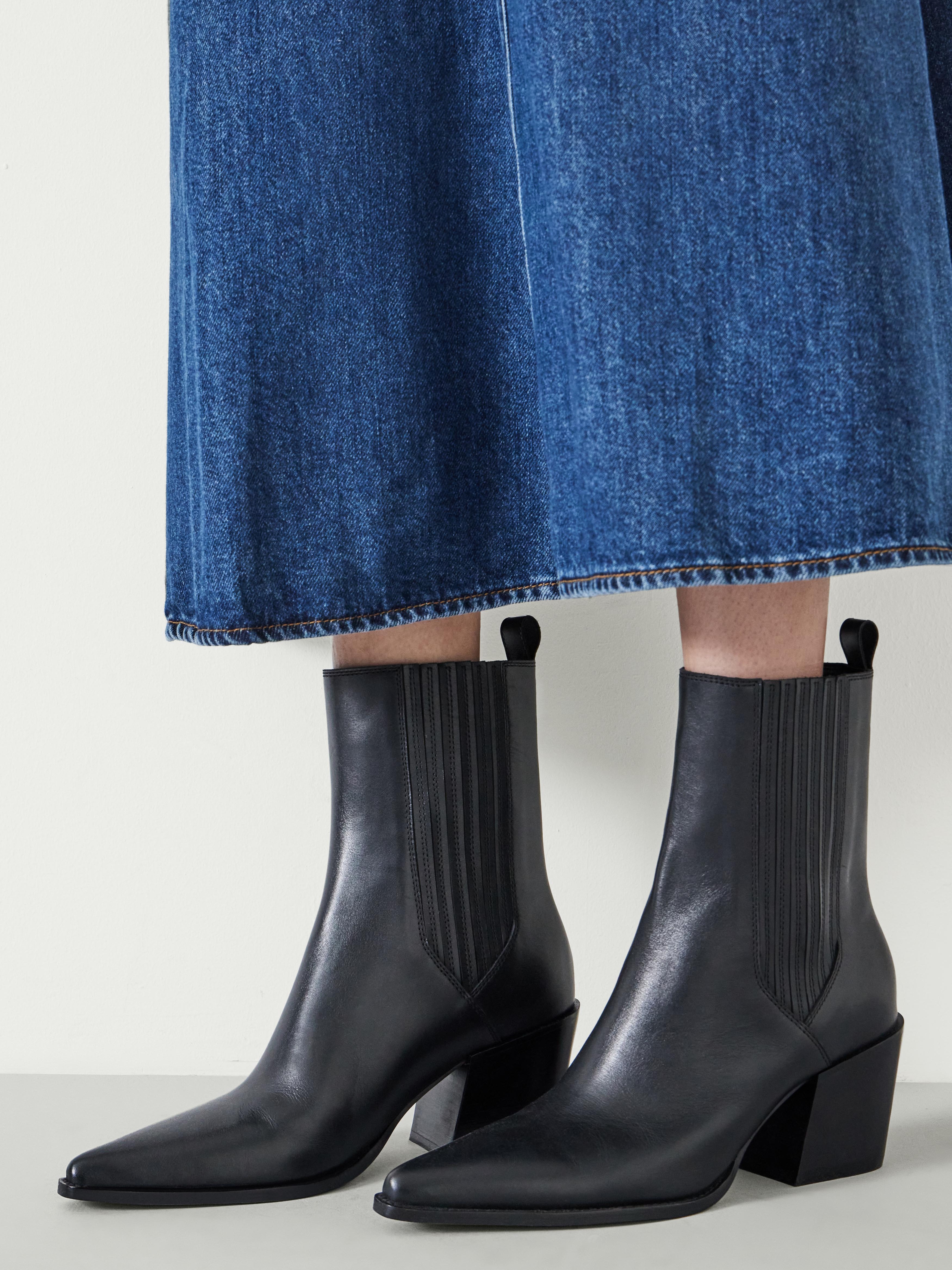 Western Leather Chelsea Boots