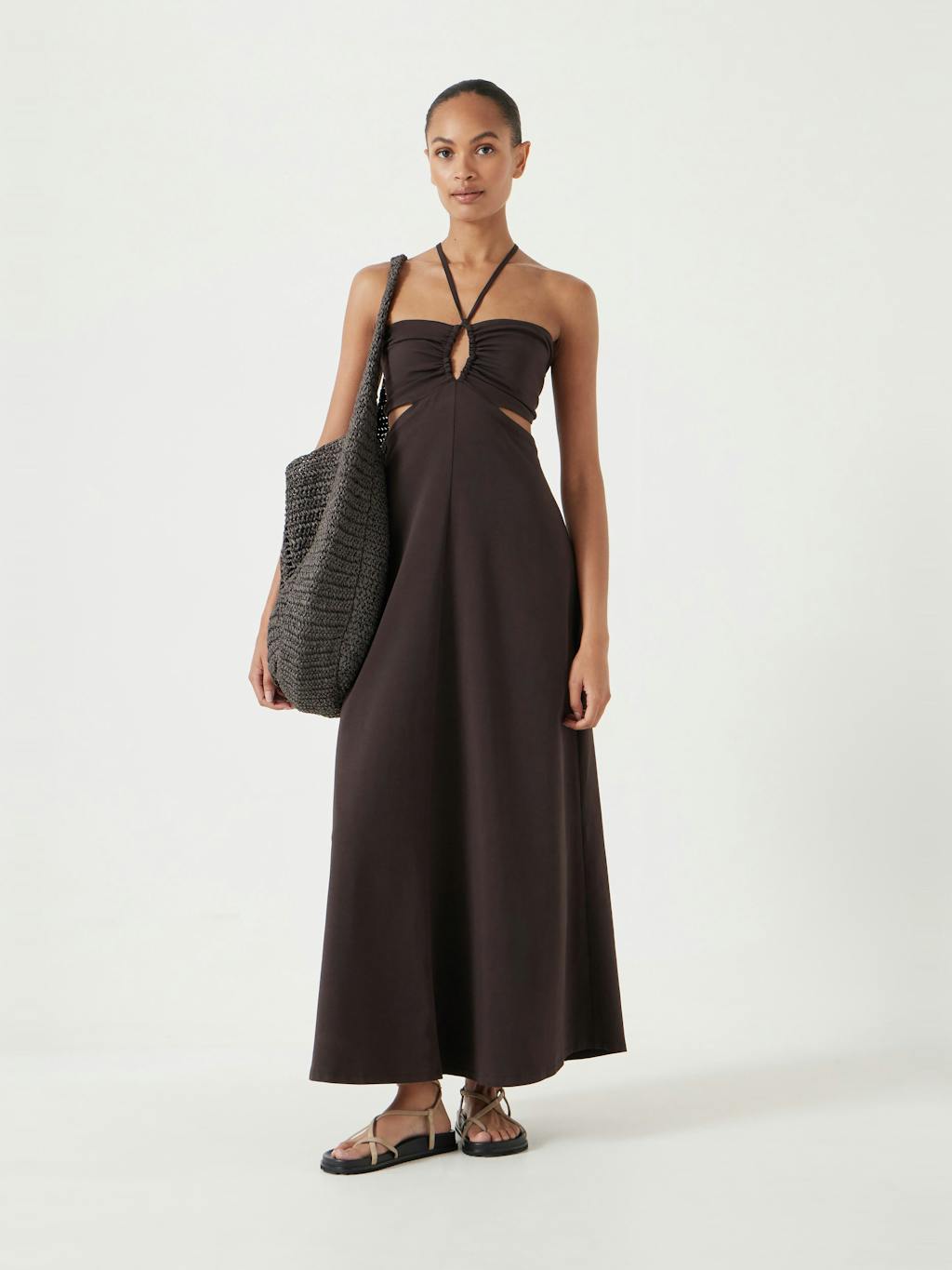 010928-0450-01 Jemma Cotton Jersey Cut-out Dress