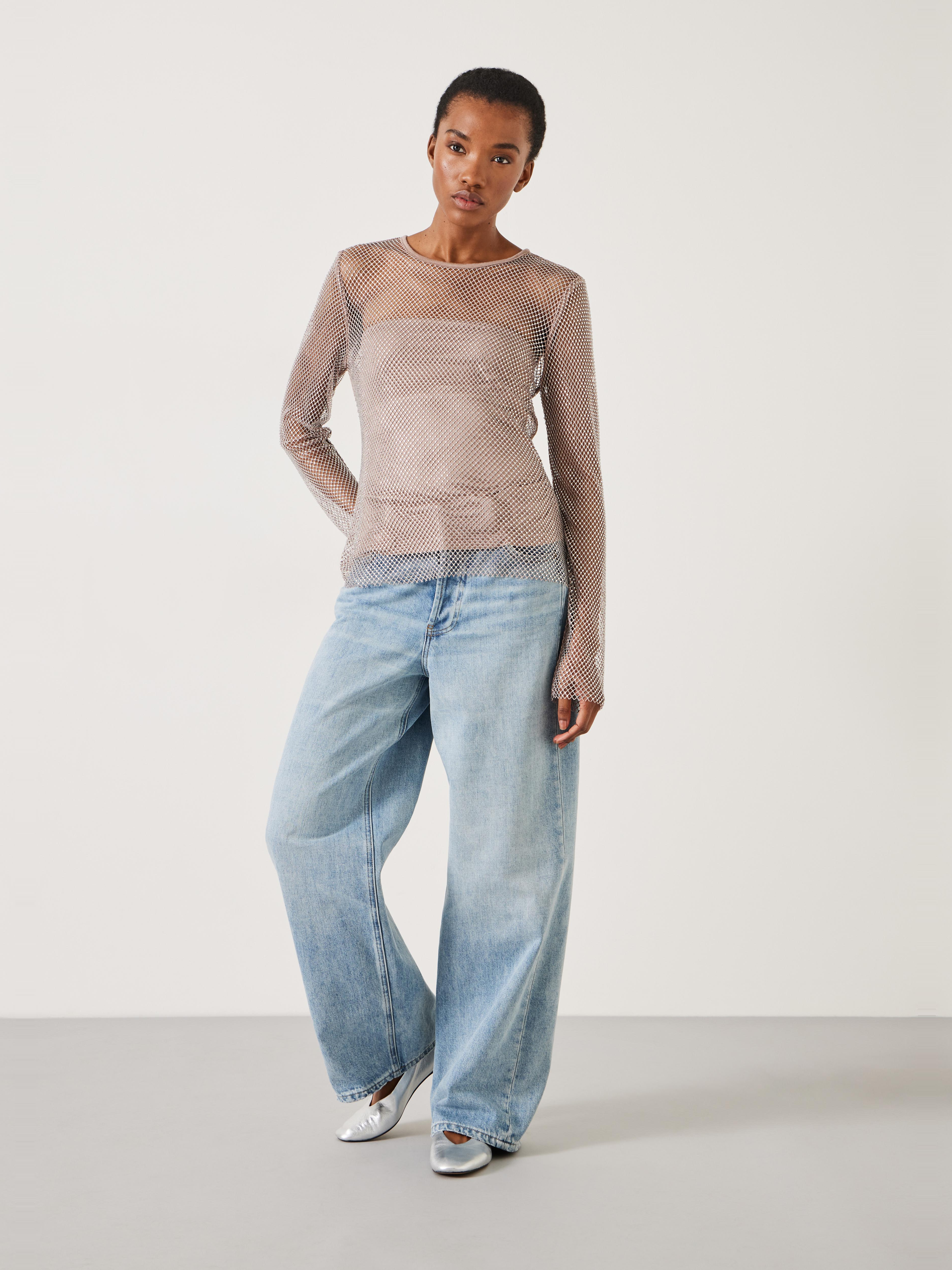 Una Sparkle Long Sleeve Top