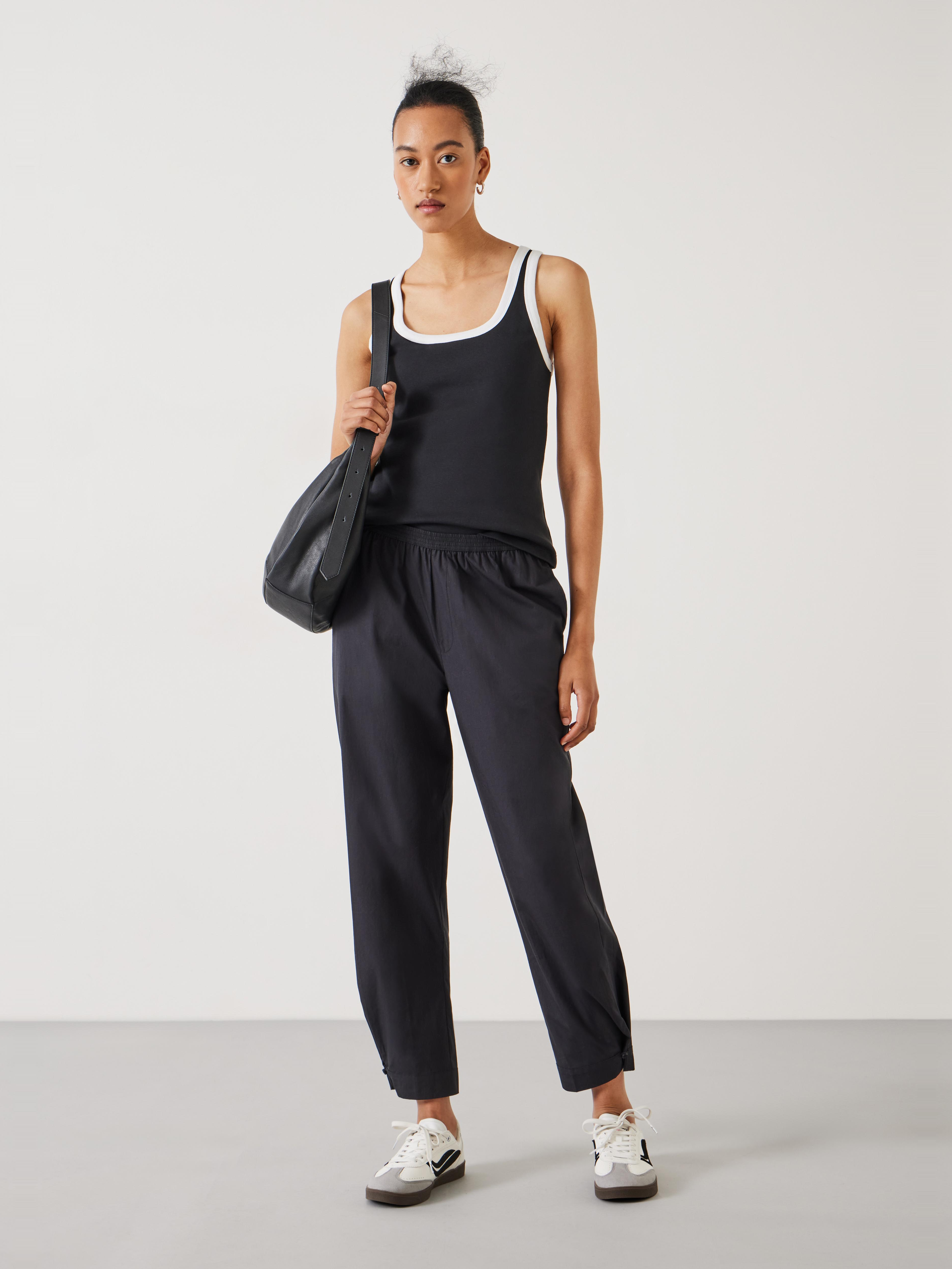 Cotton Poplin Easy Trousers