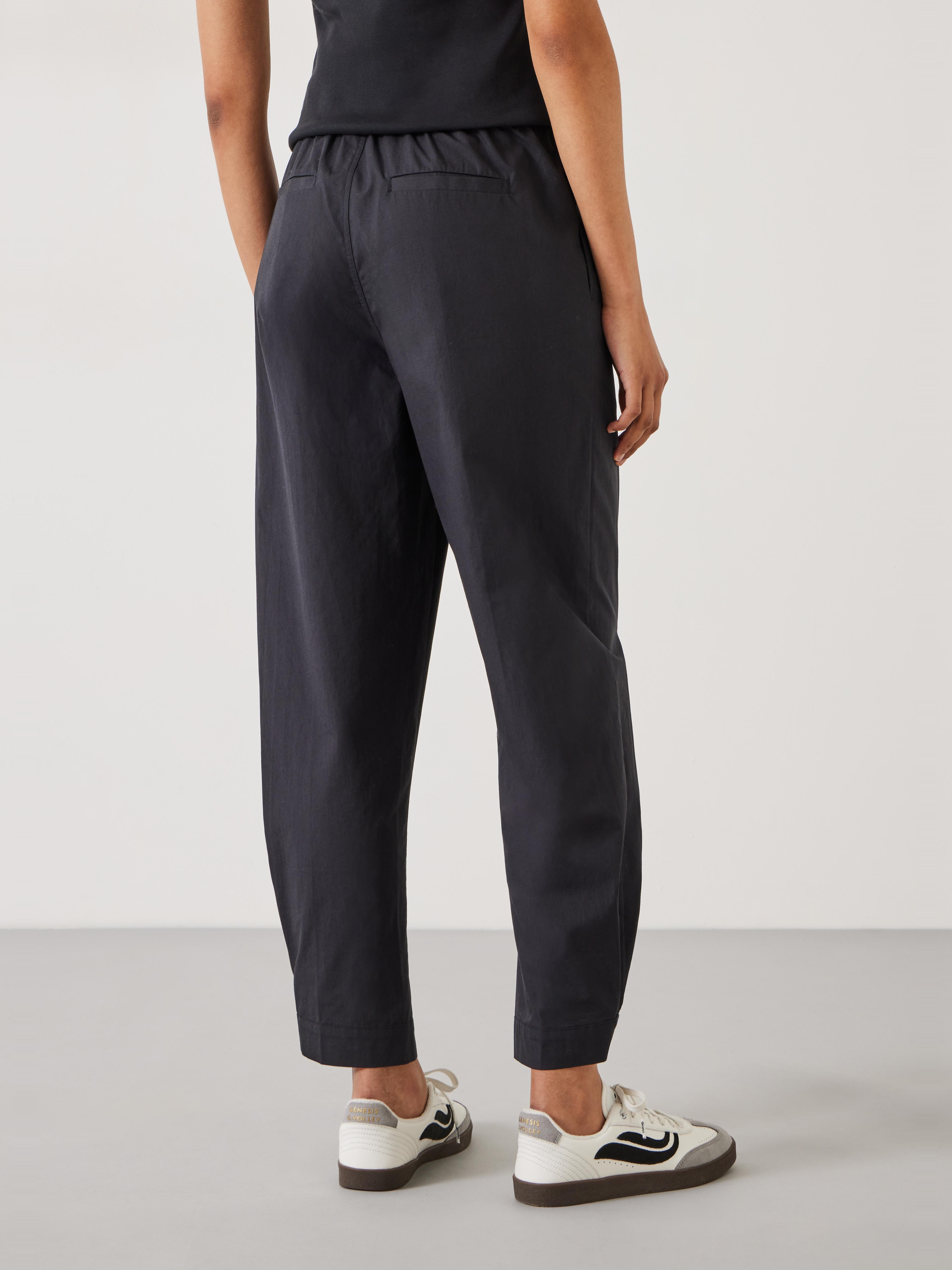 Cotton Poplin Easy Trousers