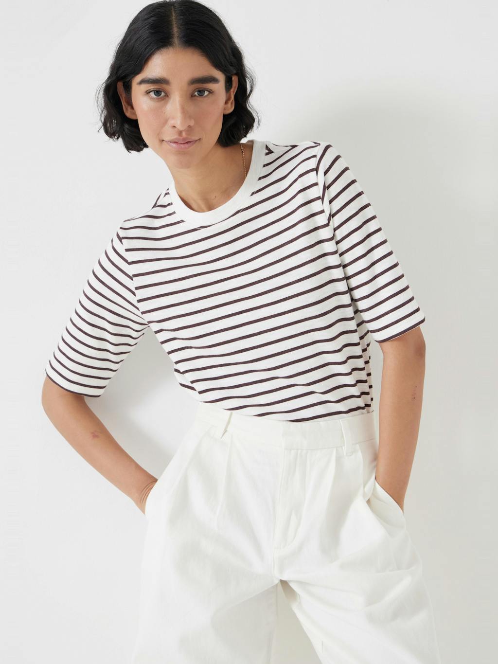 010874-1308-01 Sora Striped Relaxed T-Shirt