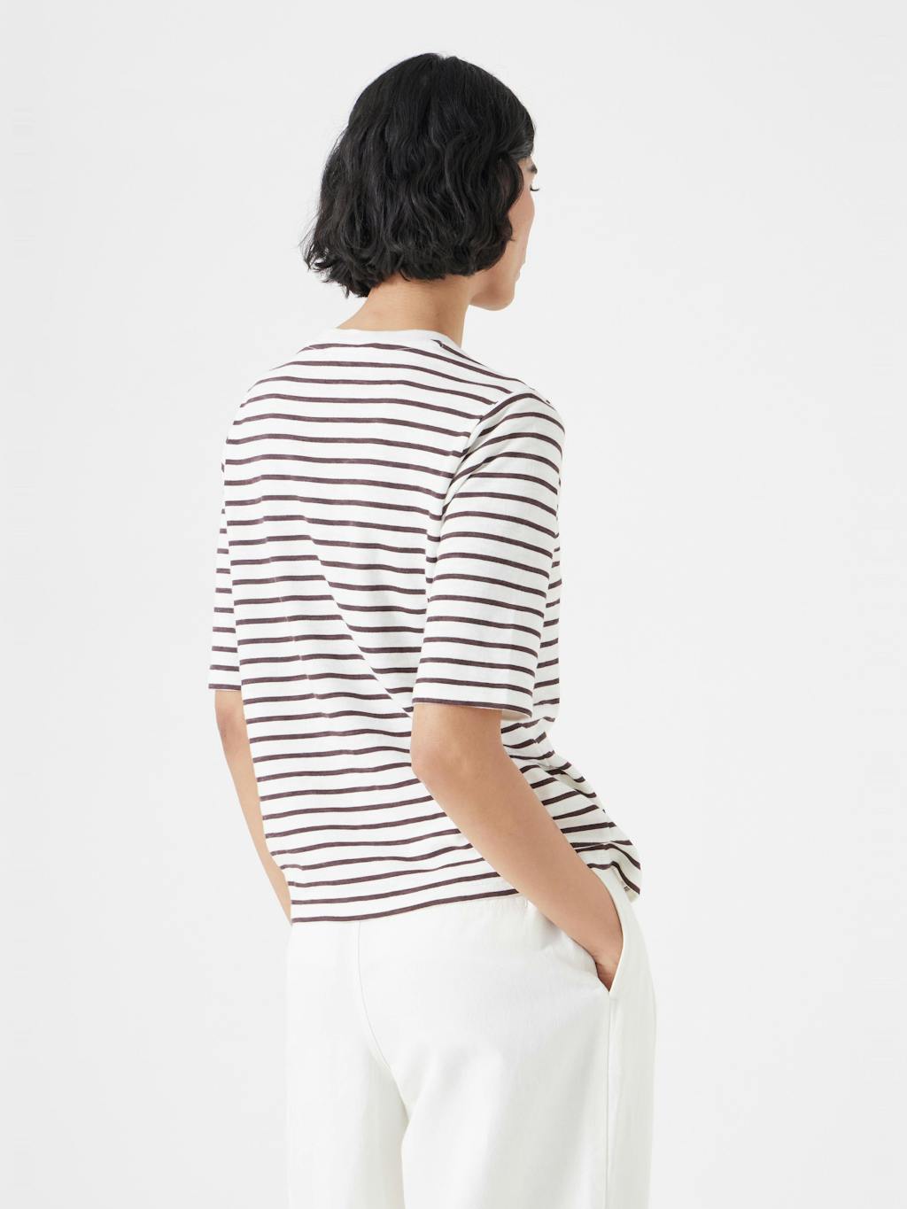 010874-1308-03 Sora Striped Relaxed T-Shirt