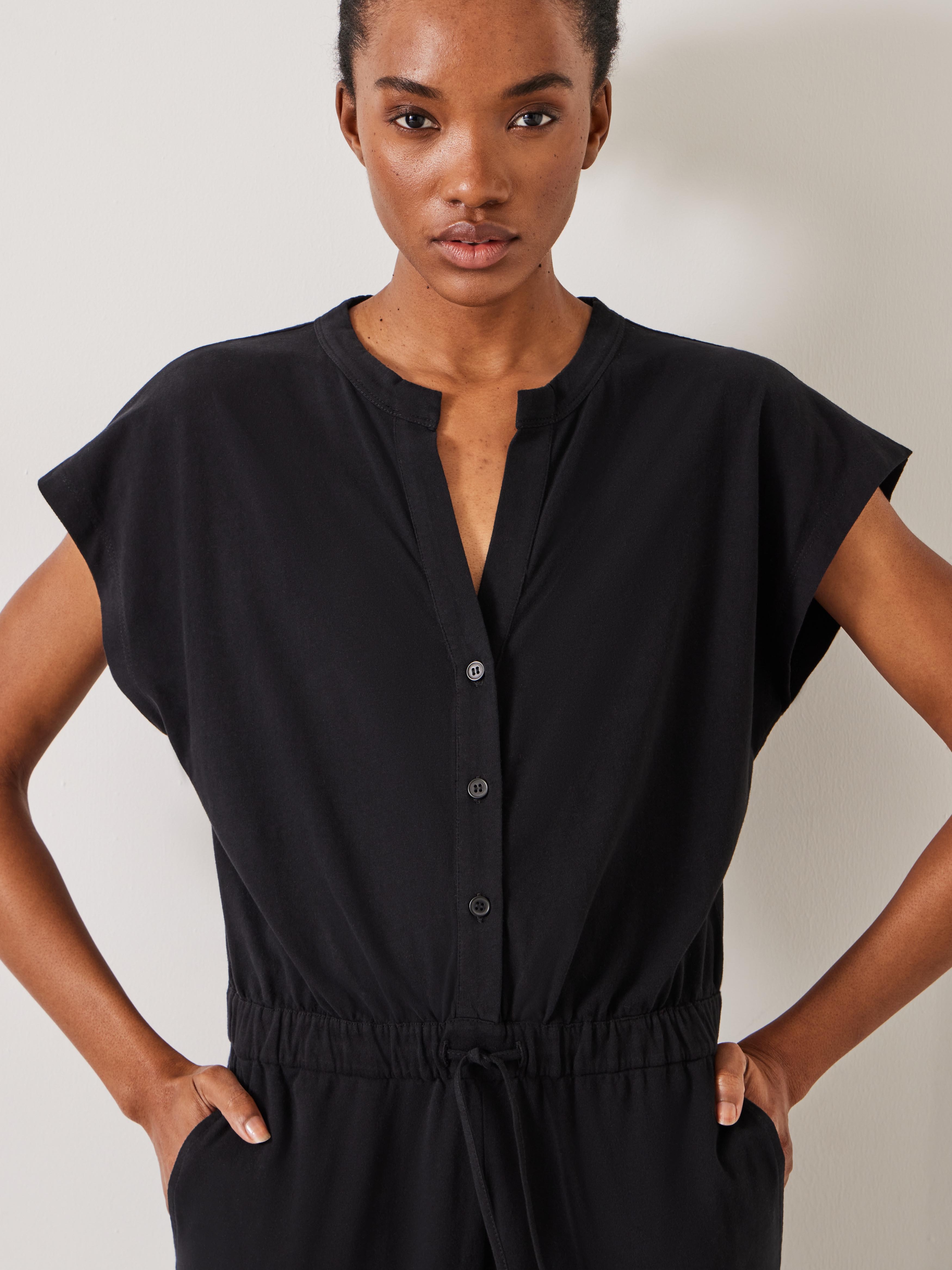 Kendall Short Sleeve Jersey Jumpsuit