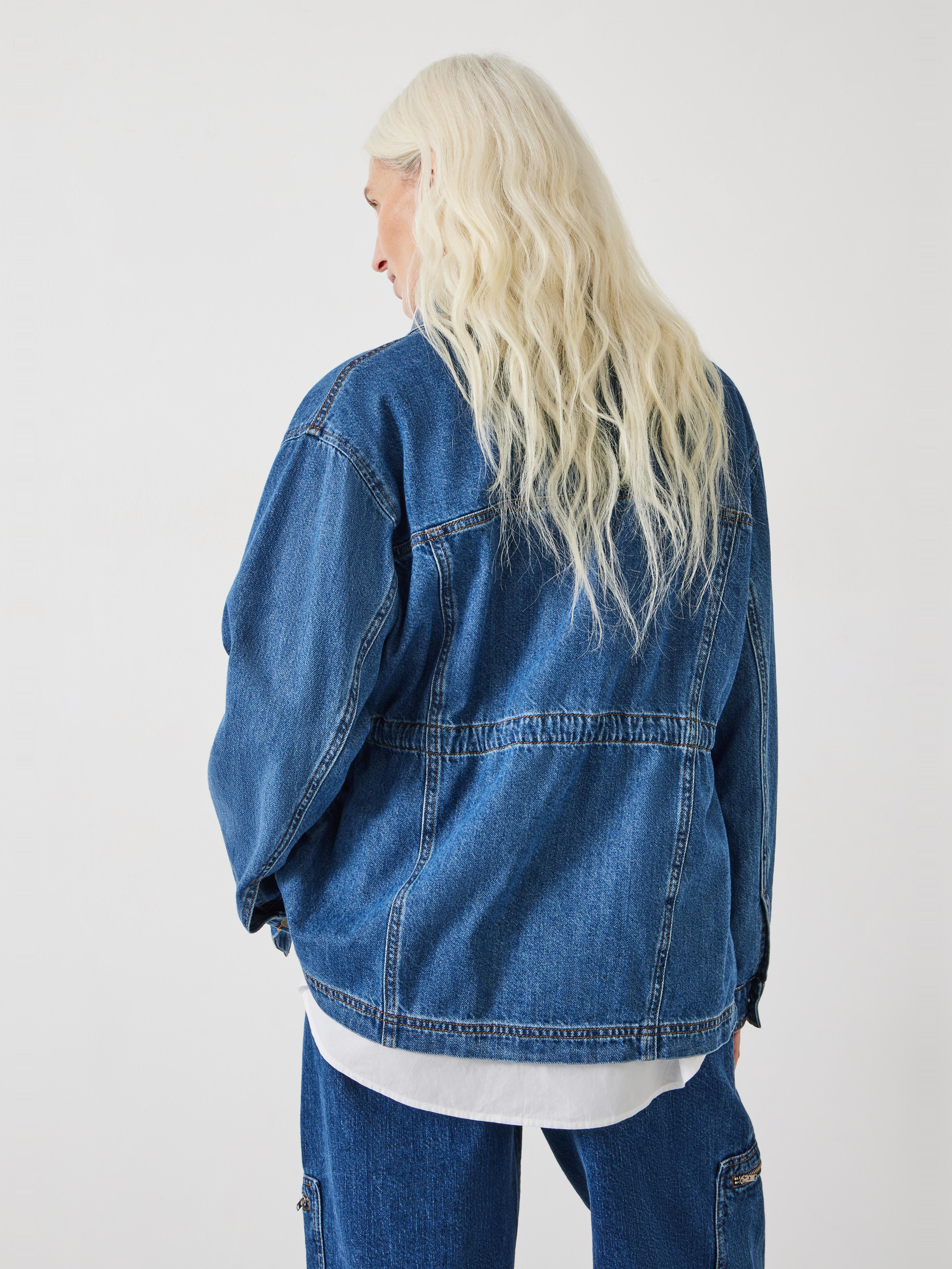 Nora Relaxed Denim Utility Jacket