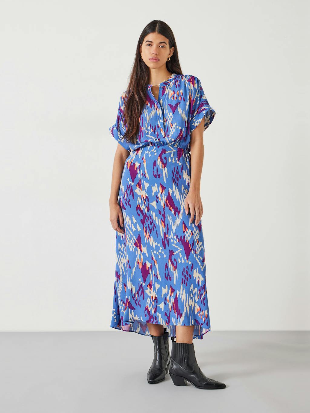 010301-4512-01 Keisha Relaxed Maxi Shirt Dress
