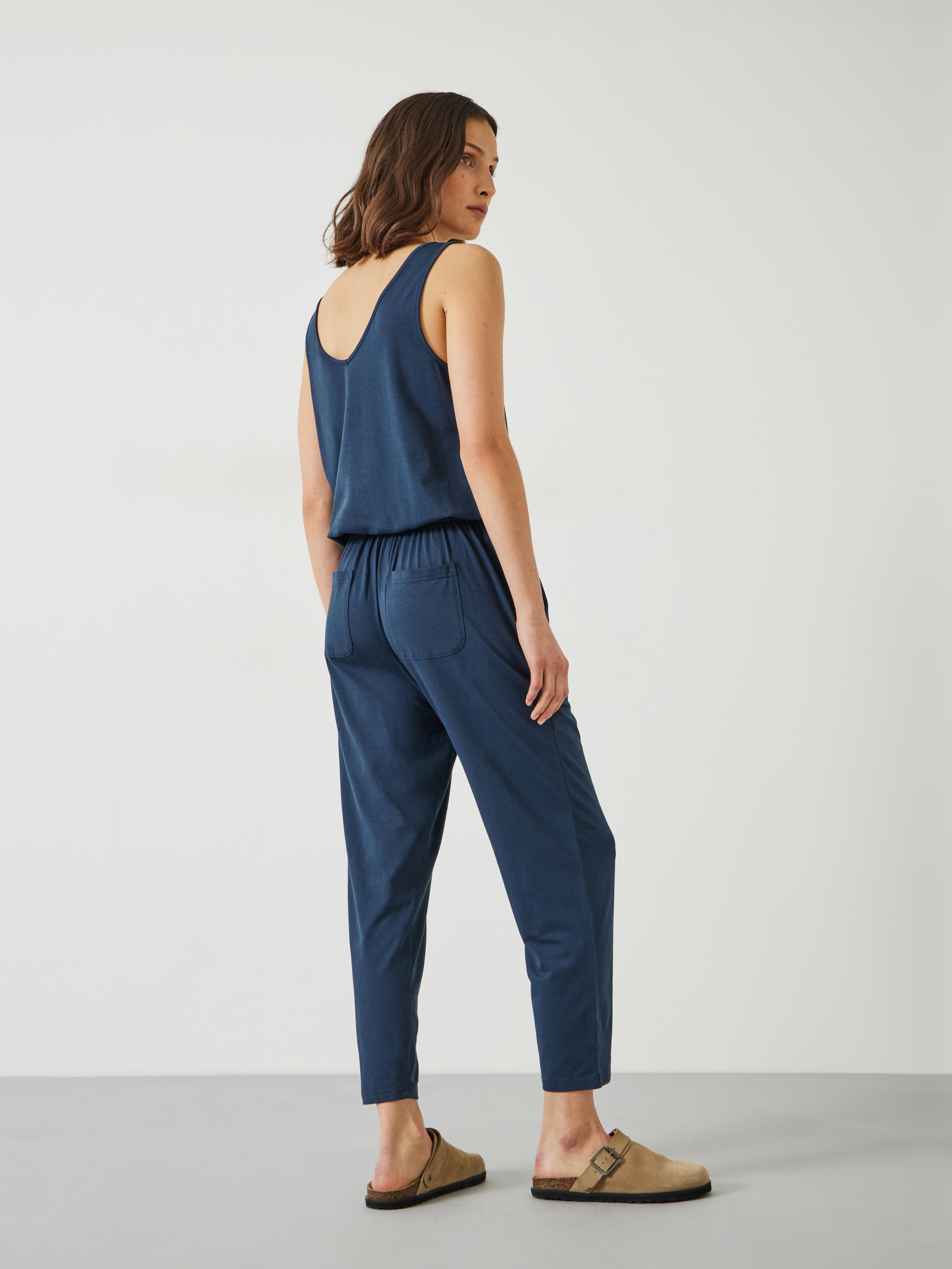 Cropped Jersey Jumpsuit