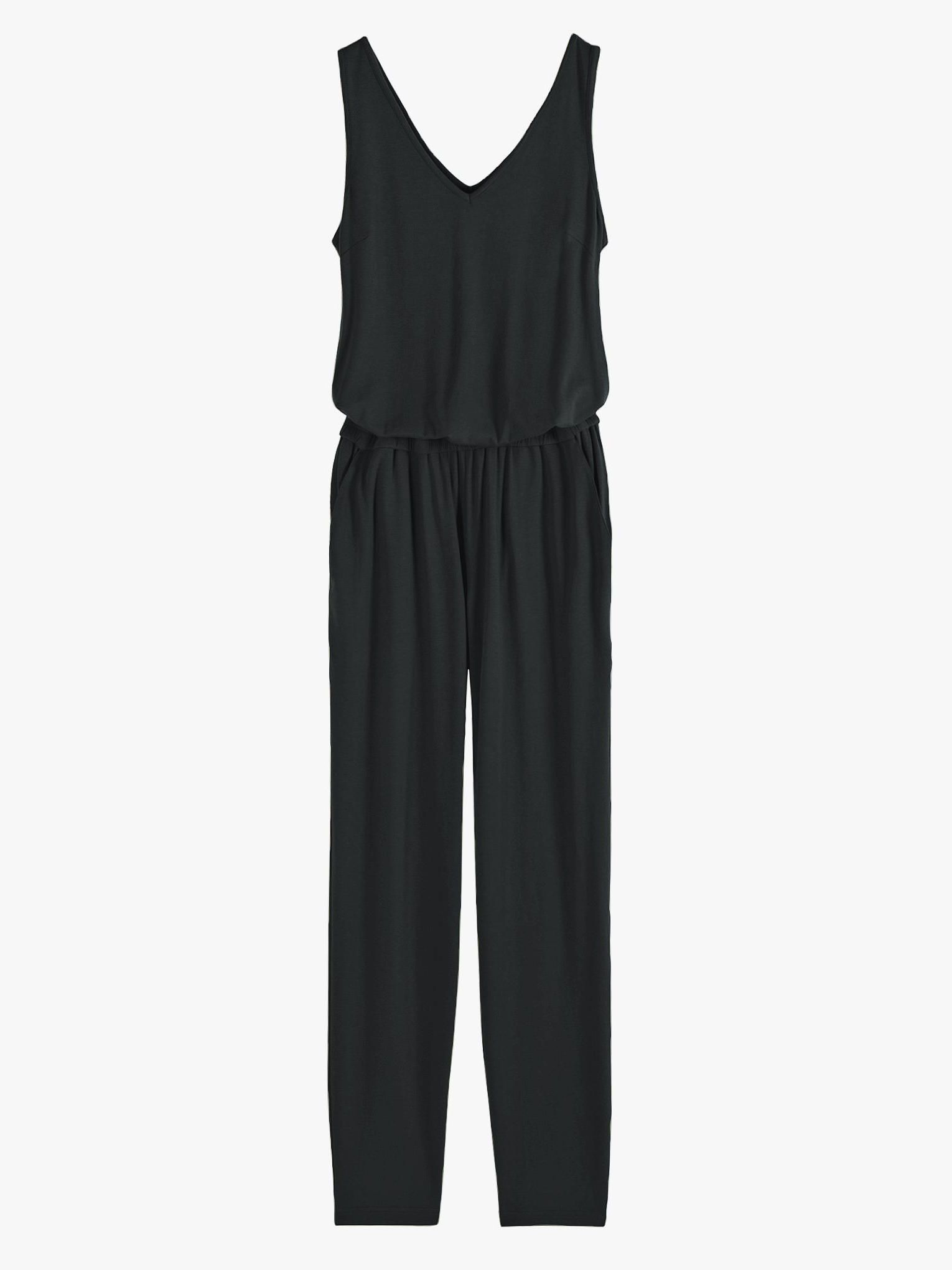 Cropped Jersey Jumpsuit