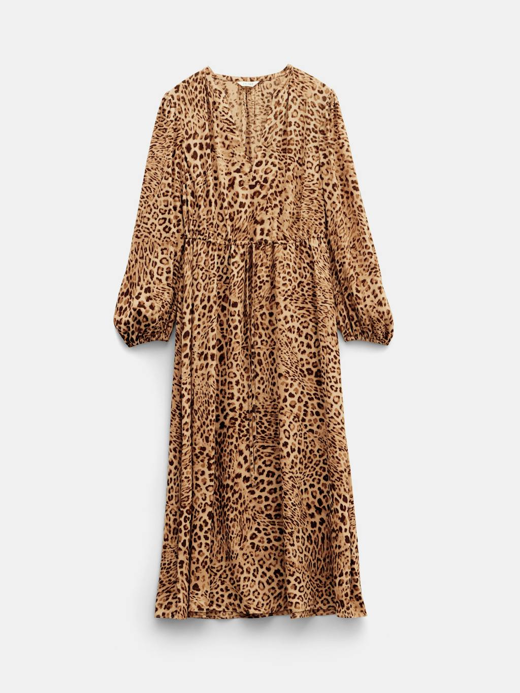 008681-4591-07 Kiera Leopard Midi Dress